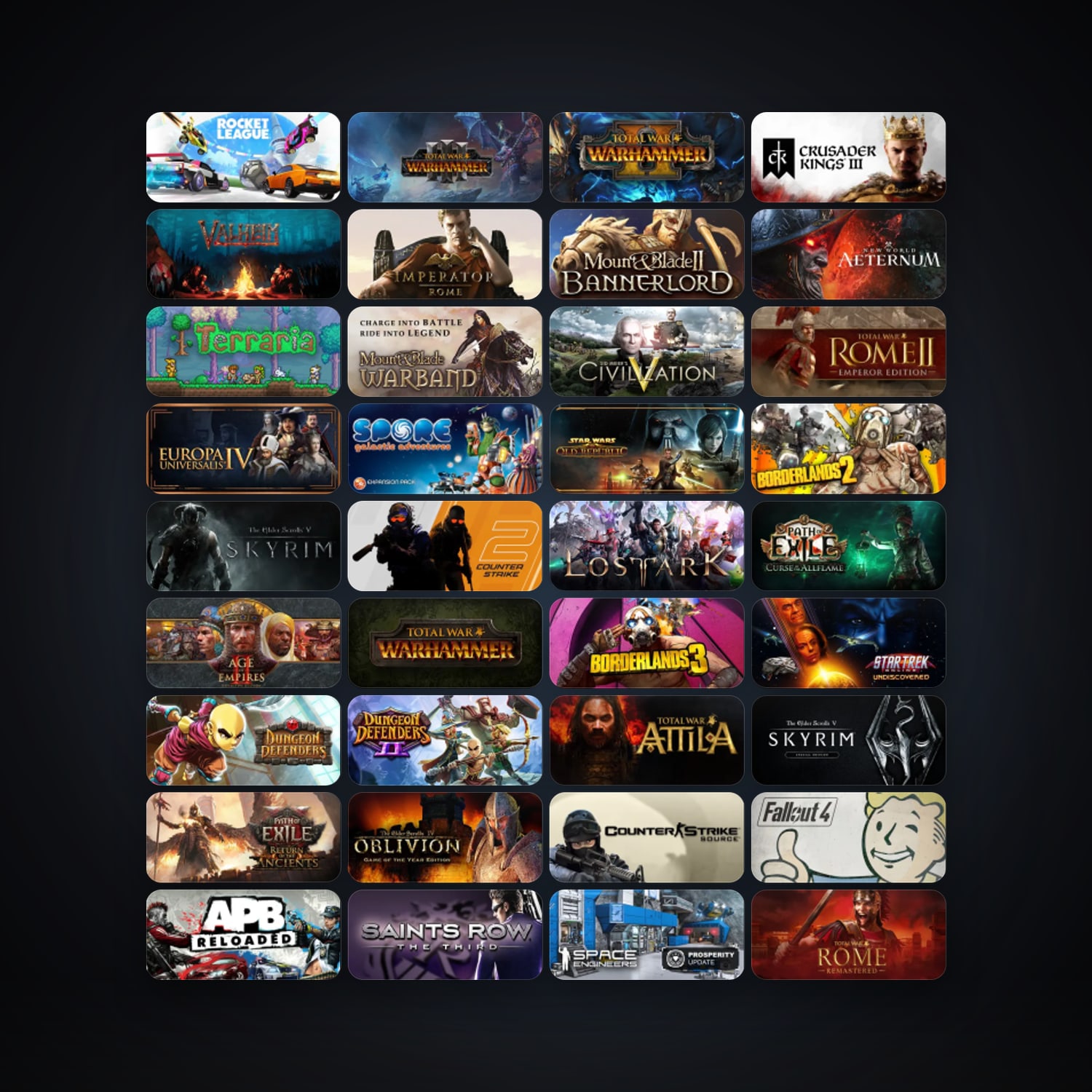 Rocket League + Mount & Blade II: Bannerlord, 688 games, Steam 14, clean — HabibiAccounts