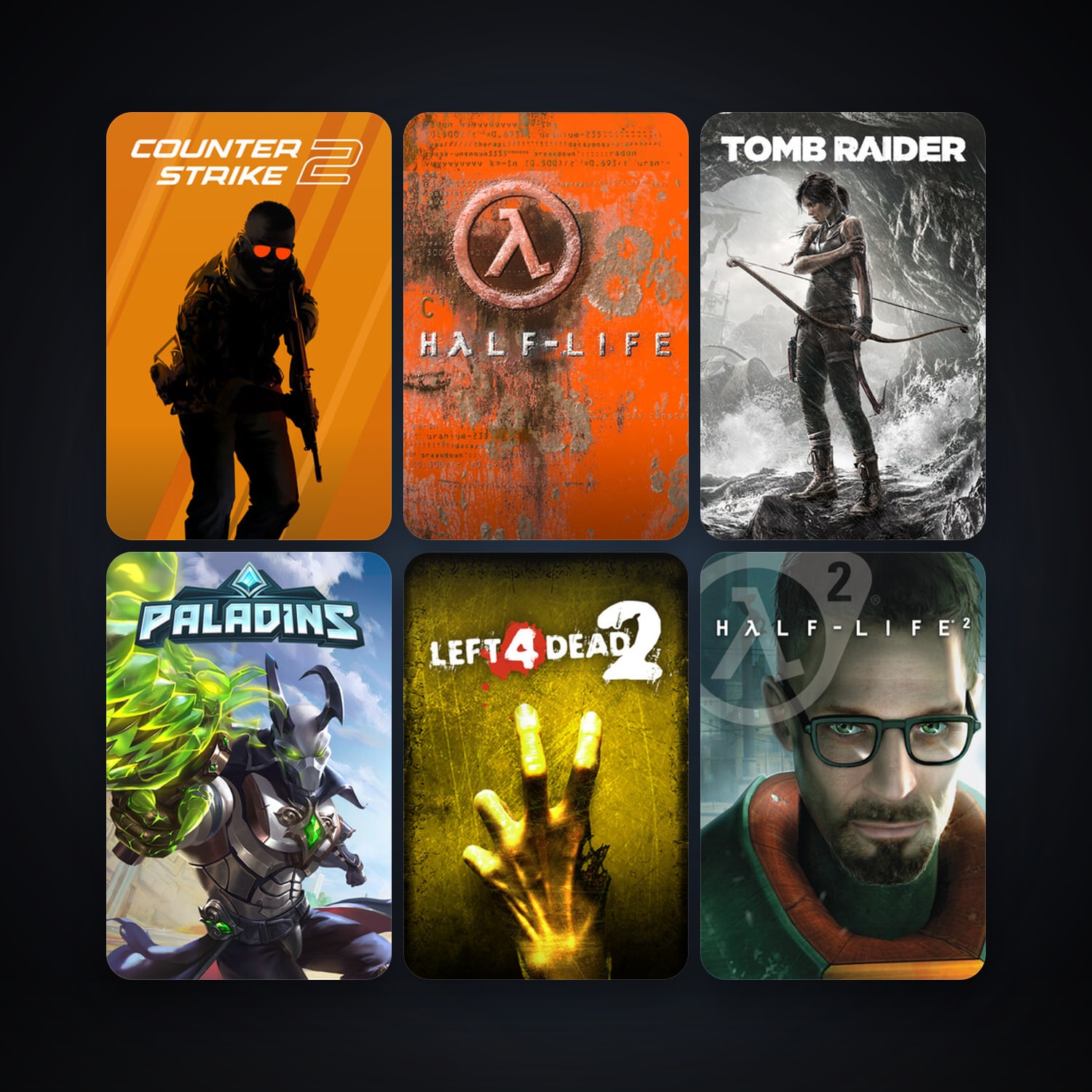 Half-Life + Half-Life 2, 26 games, clean — HabibiAccounts
