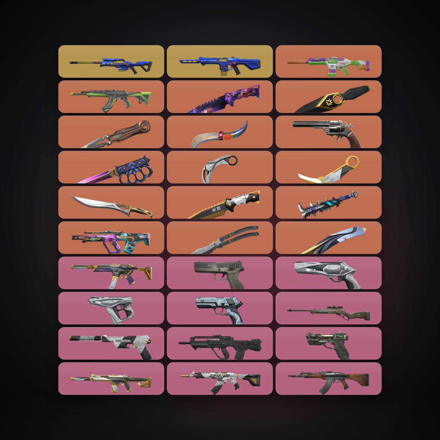 NA Bronze 1 locker — 12 knives, 75 skins, lvl 63 — HabibiAccounts