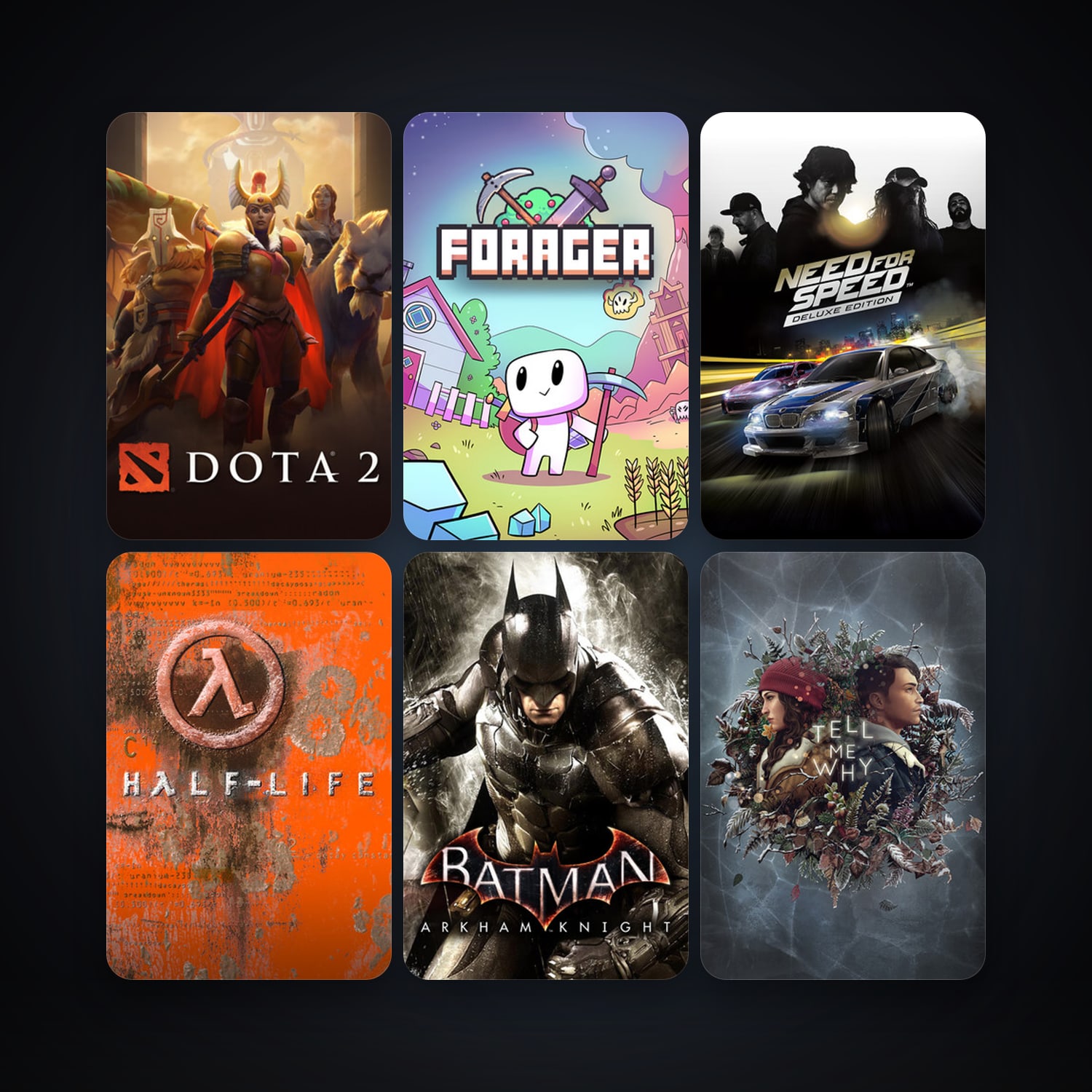 Half-Life + Dota 2, 11 games, clean — HabibiAccounts