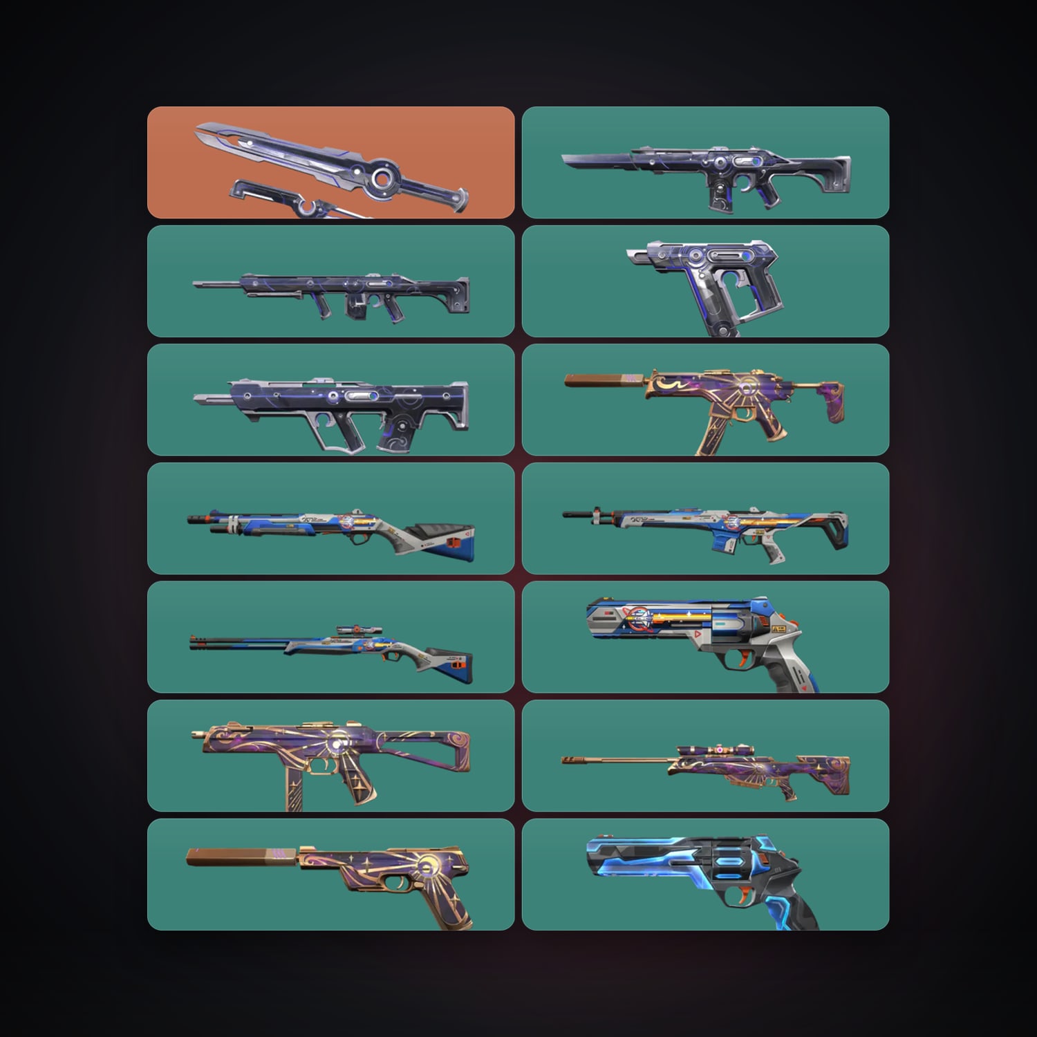 AP Silver 2 locker — 1 knives, 14 skins, lvl 61 — HabibiAccounts