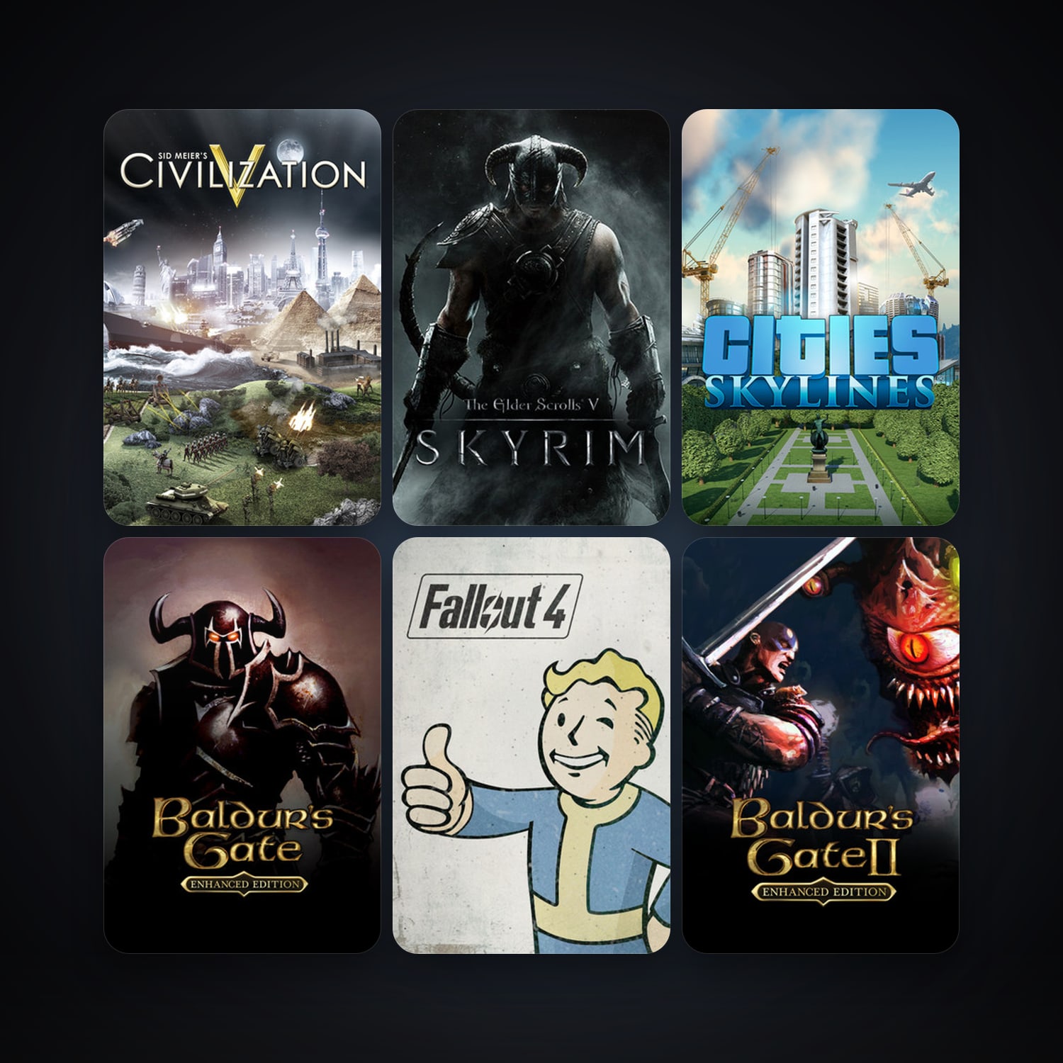 Dota 2 + Sid Meier's Civilization V, 55 games, Steam 10, clean — HabibiAccounts