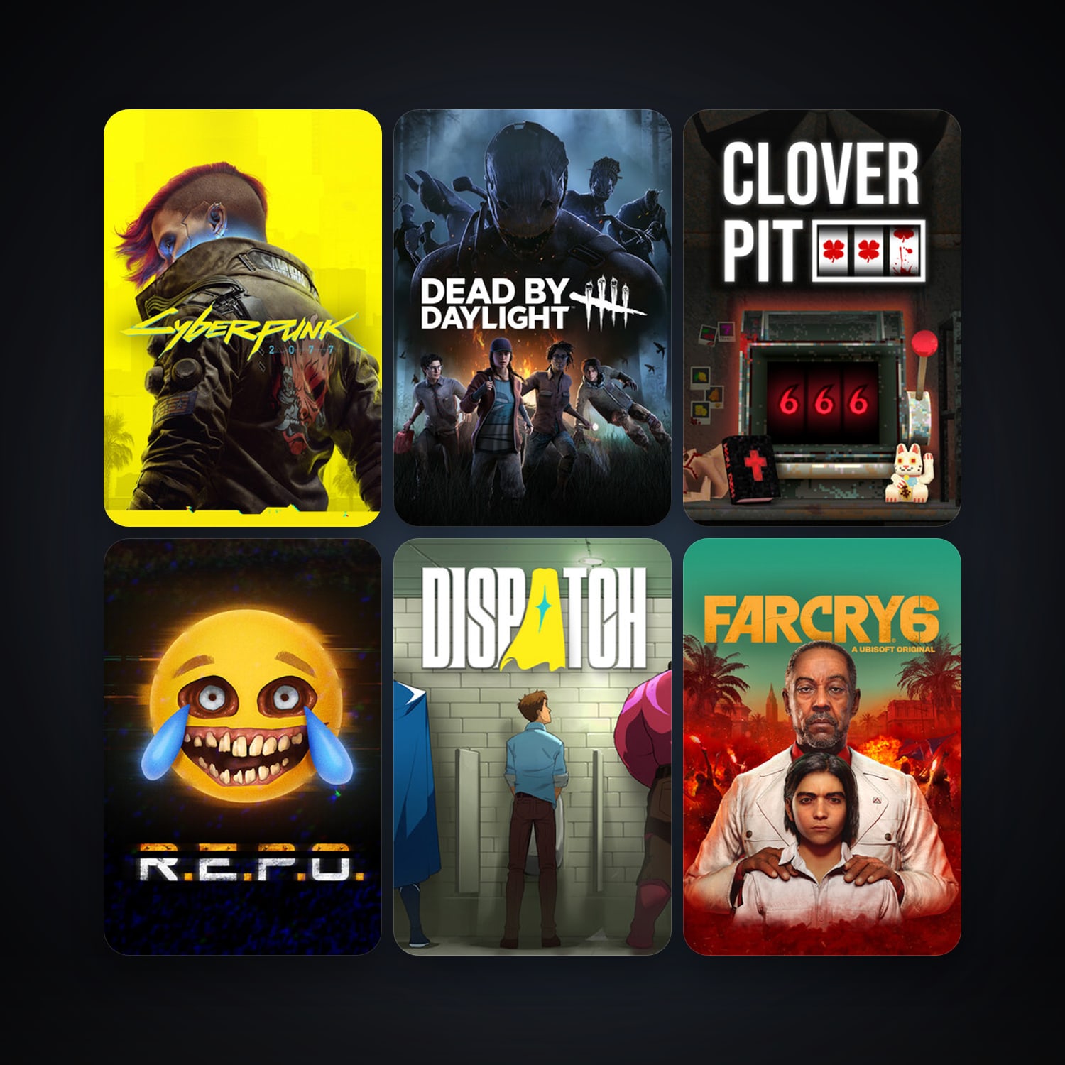 Dead by Daylight + Cyberpunk 2077, 33 games, clean — HabibiAccounts