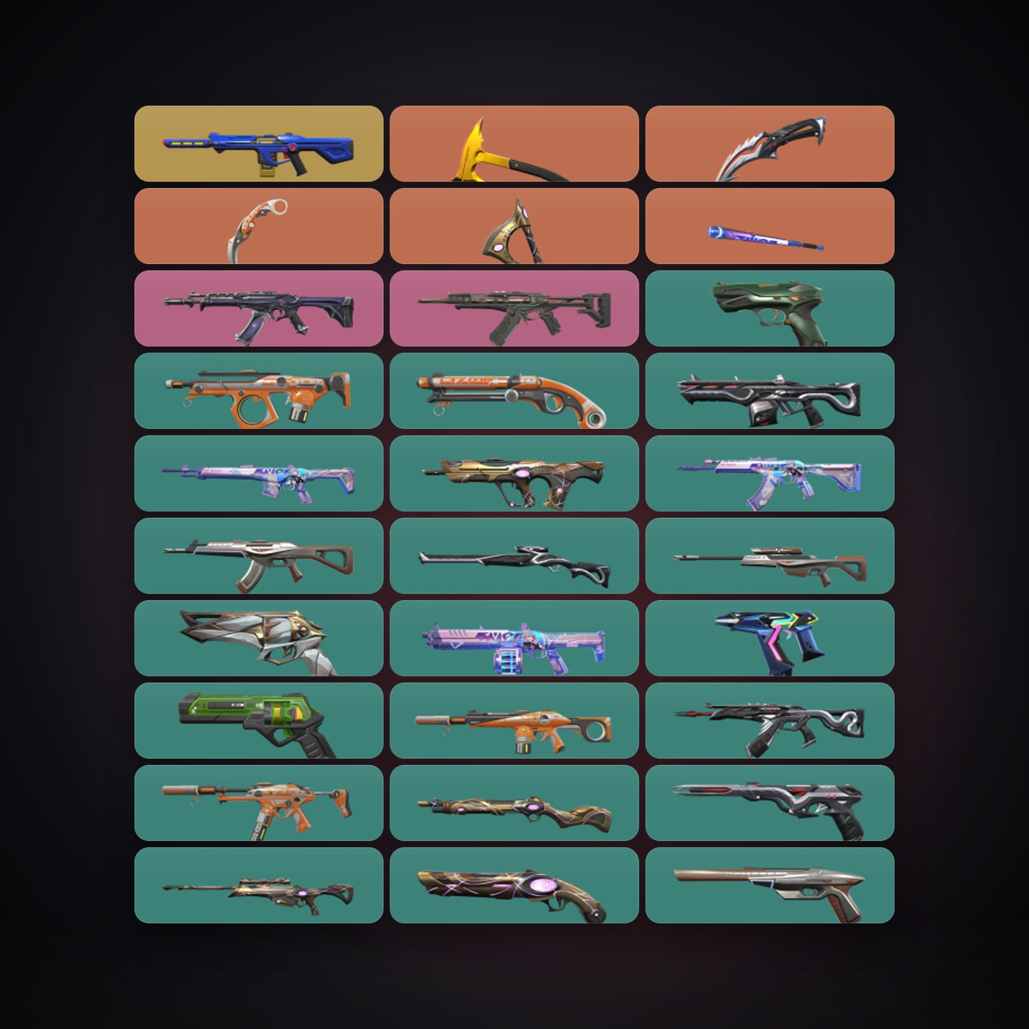 AP Gold 2 locker — 5 knives, 109 skins, lvl 538 — HabibiAccounts
