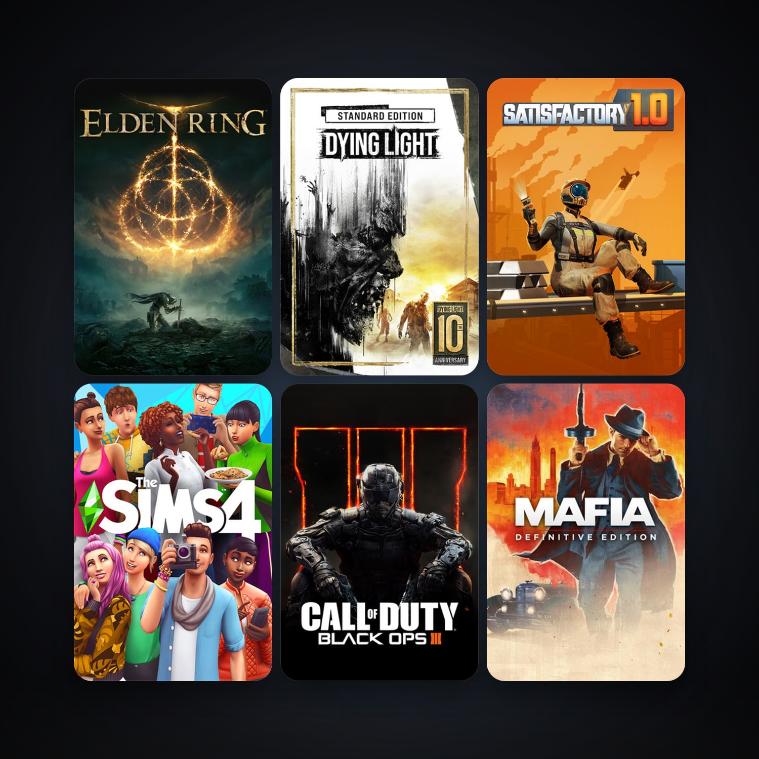 Dying Light + Call of Duty: Black Ops III, 55 games, clean — HabibiAccounts