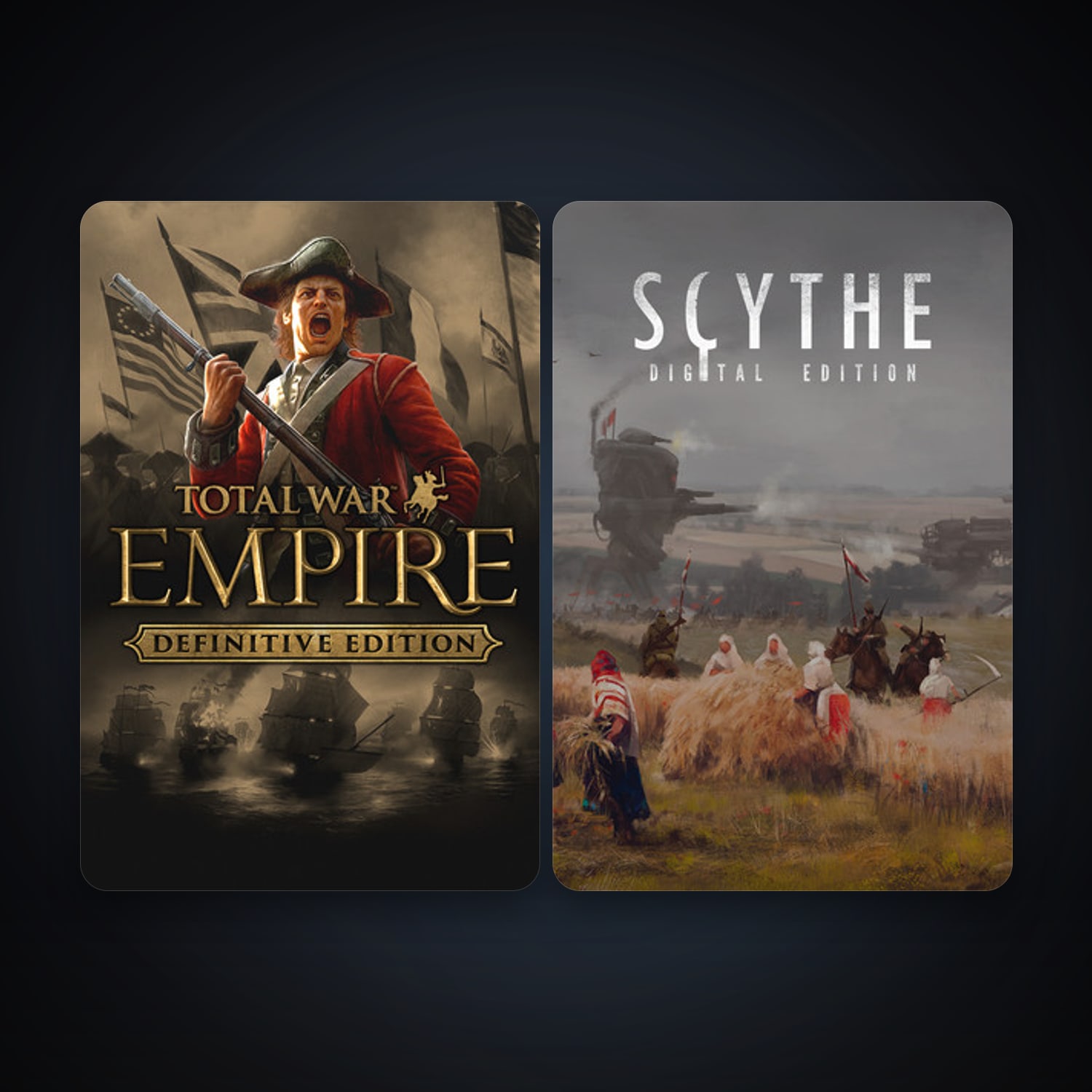 Empire: Total War + Scythe: Digital Edition, 3 games, clean — HabibiAccounts