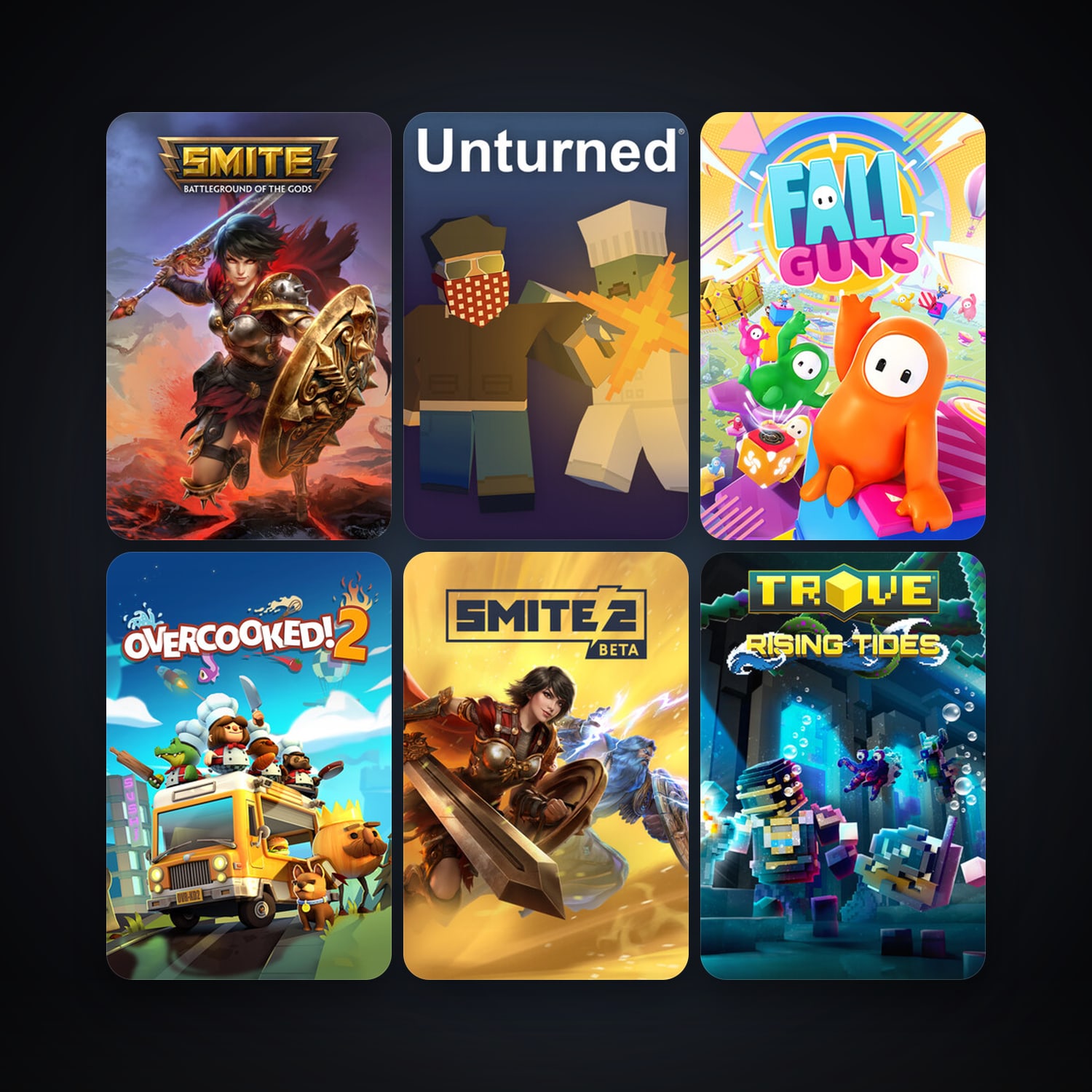 Trove + Unturned, 16 games, clean — HabibiAccounts