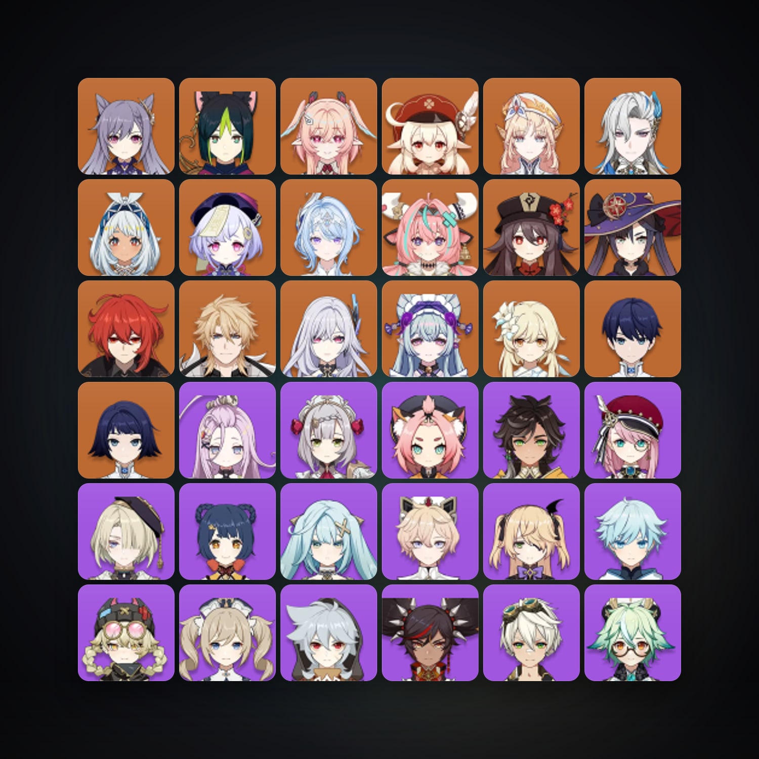 Genshin Impact | AR 55 | 61 Chars | 16× 5★ — Genshin / miHoYo Account — HabibiAccounts