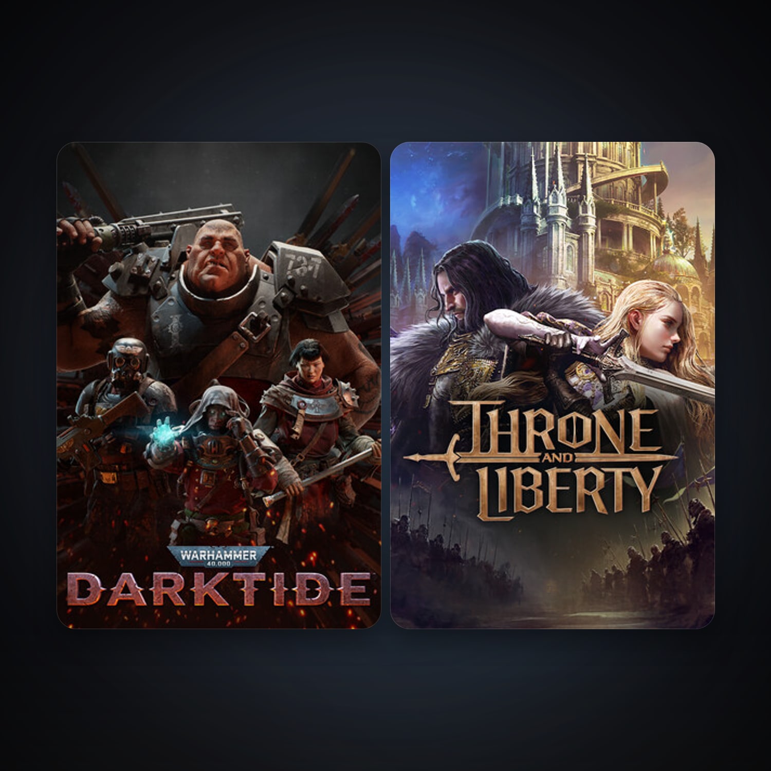Warhammer 40,000: Darktide + THRONE AND LIBERTY, 2 games, clean — HabibiAccounts