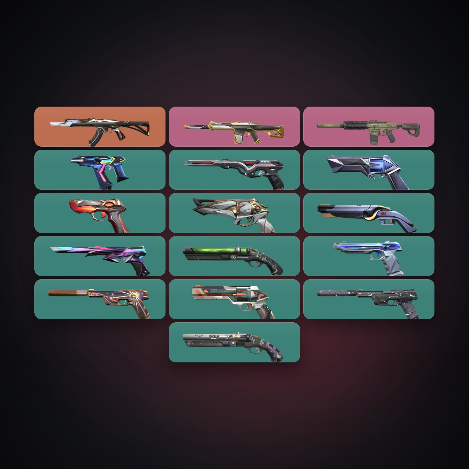 AP Gold 1 locker — 16 skins, lvl 246 — HabibiAccounts