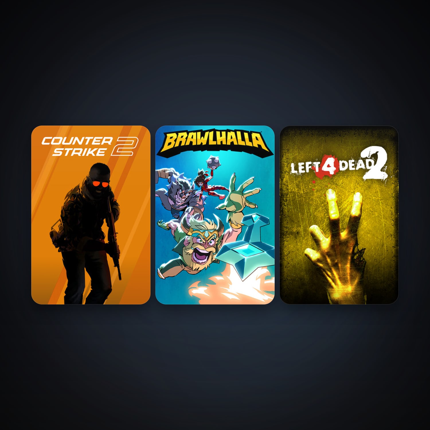 Left 4 Dead 2 + CS2 Prime, 4 games, clean — HabibiAccounts