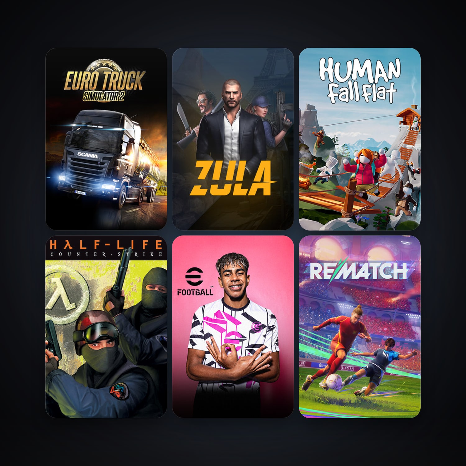 Counter-Strike + Half-Life, 350 games, Steam 23, clean — HabibiAccounts