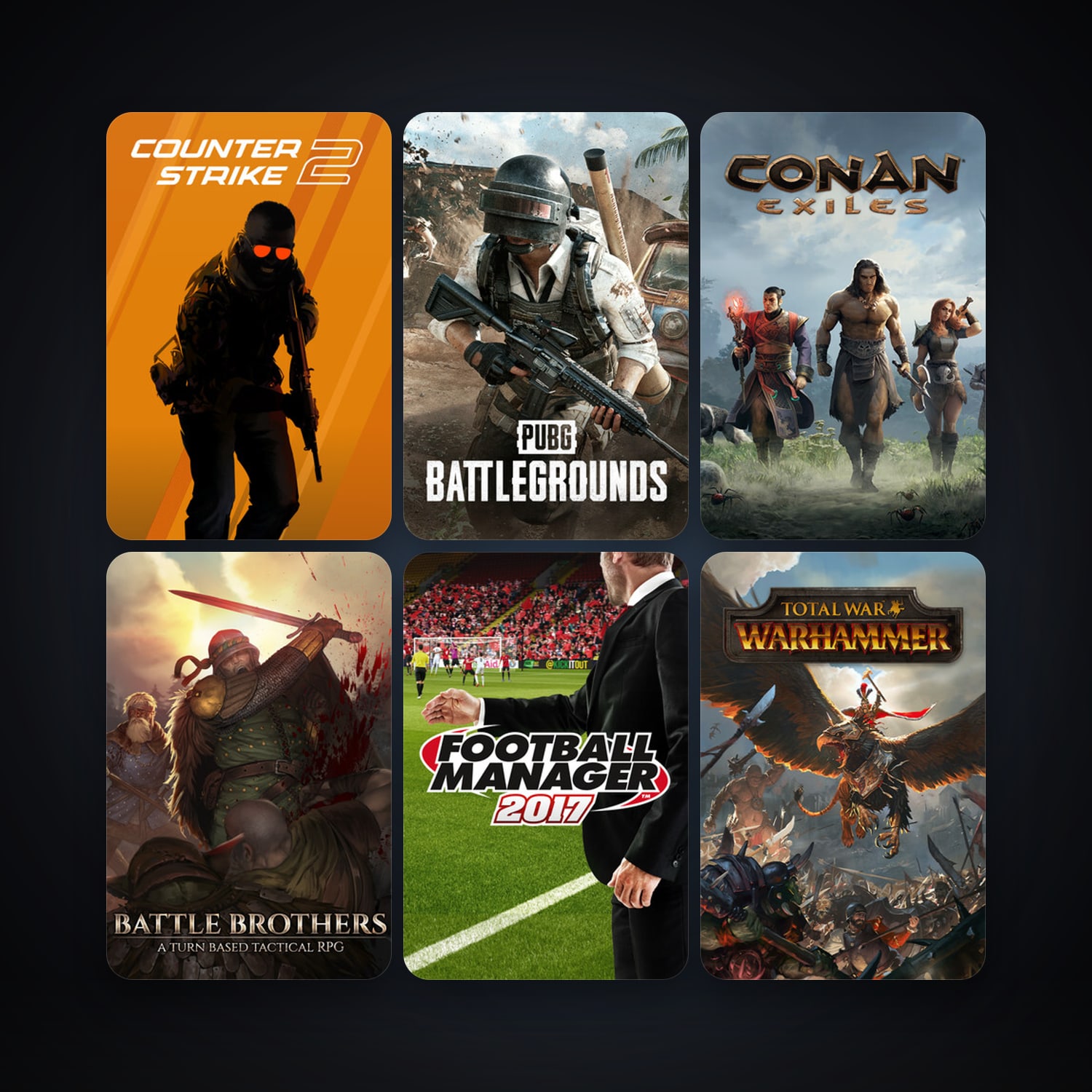 CS2 Prime + Total War: WARHAMMER, 25 games, clean — HabibiAccounts