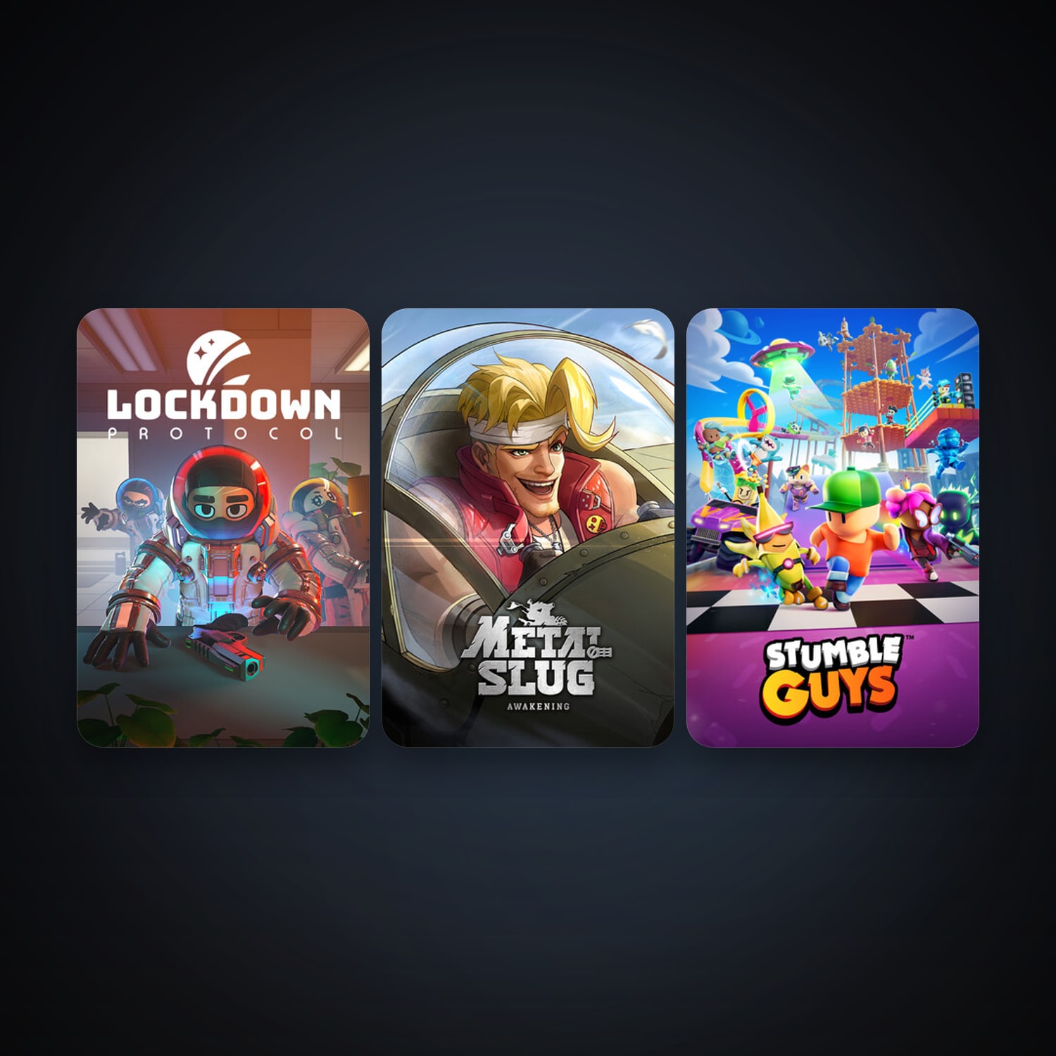 Stumble Guys + LOCKDOWN Protocol, 13 games, clean — HabibiAccounts