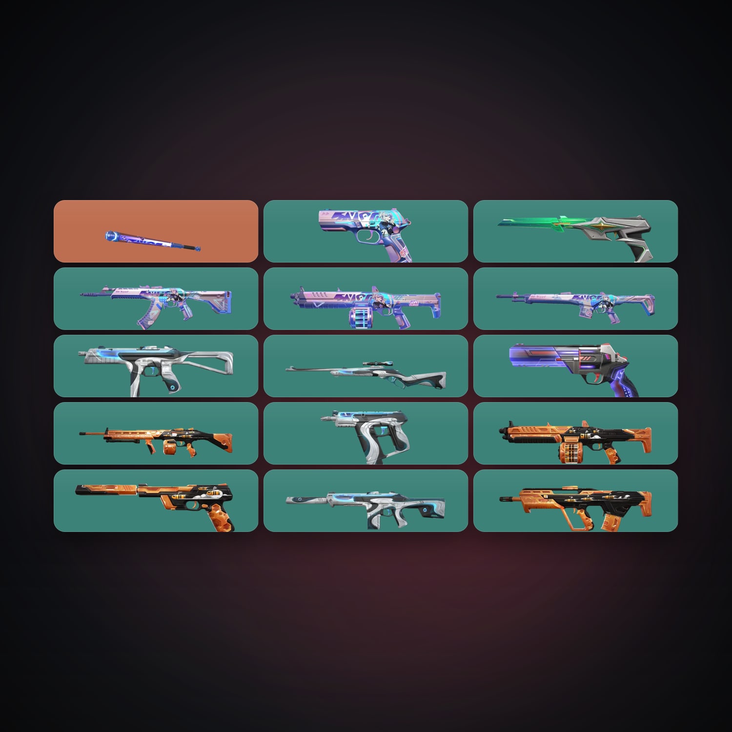LA Gold 1 locker — 1 knives, 15 skins, lvl 87 — HabibiAccounts
