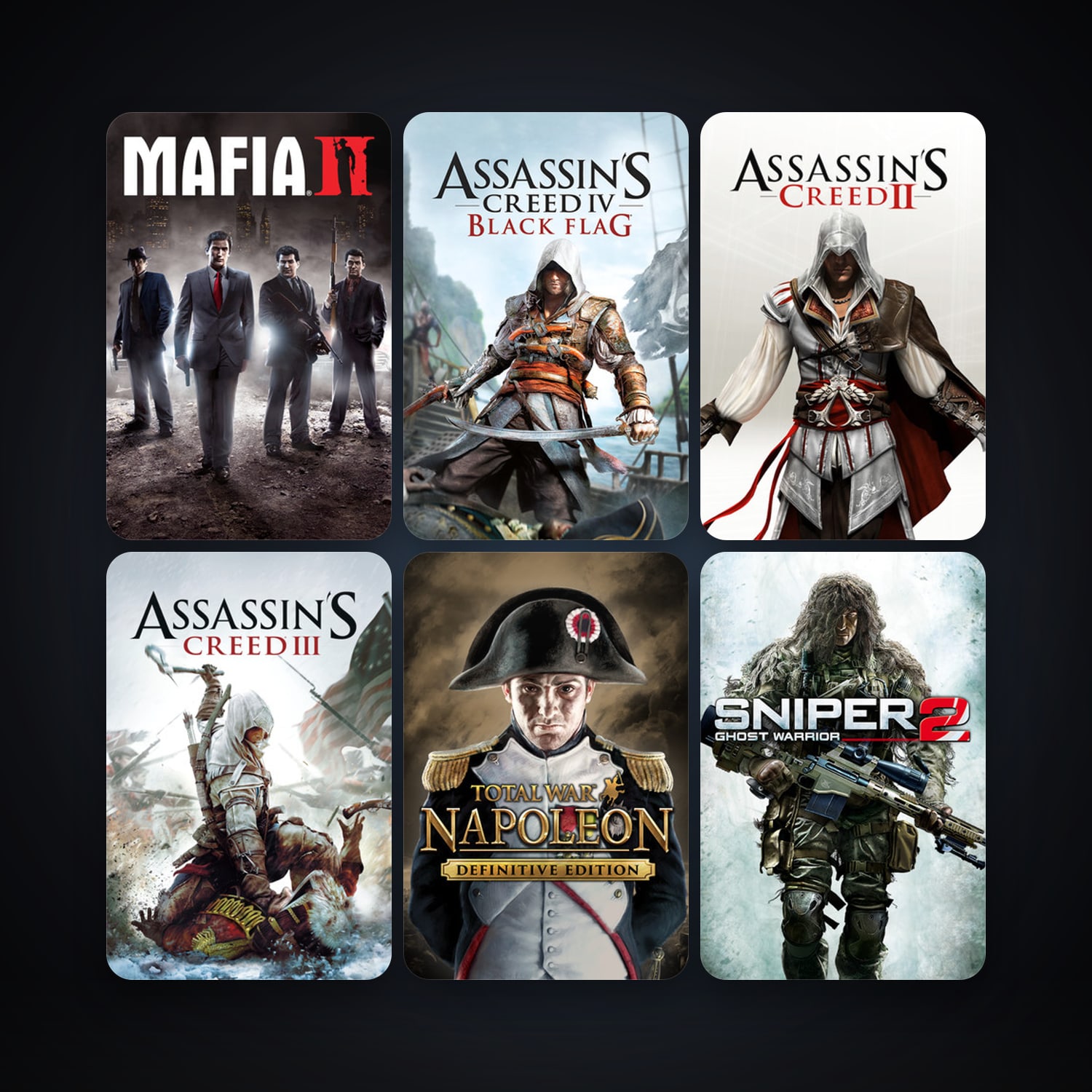Empire: Total War + Assassin's Creed: Director's Cut Edition, 16 games, clean — HabibiAccounts