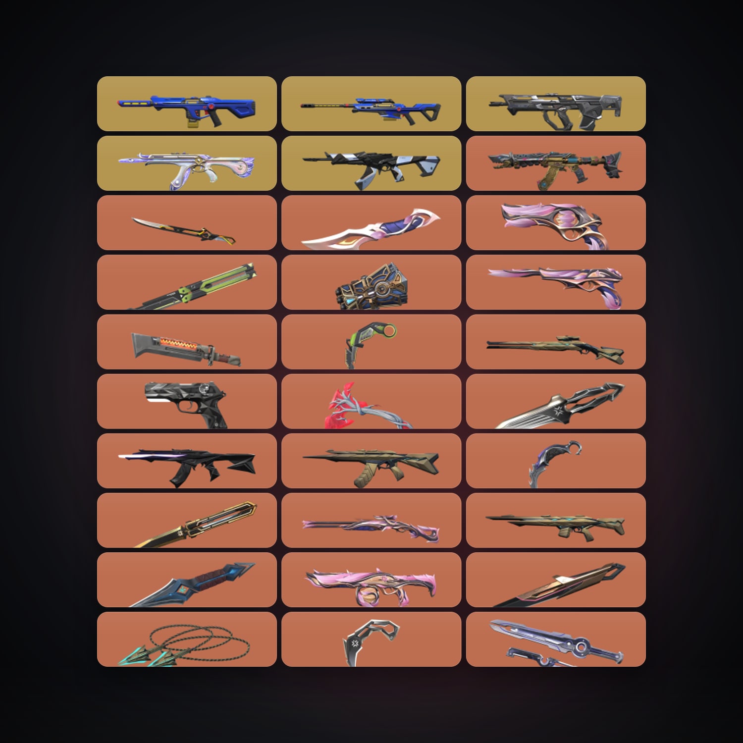 EU Gold 2 locker — 25 knives, 168 skins, lvl 203 — HabibiAccounts