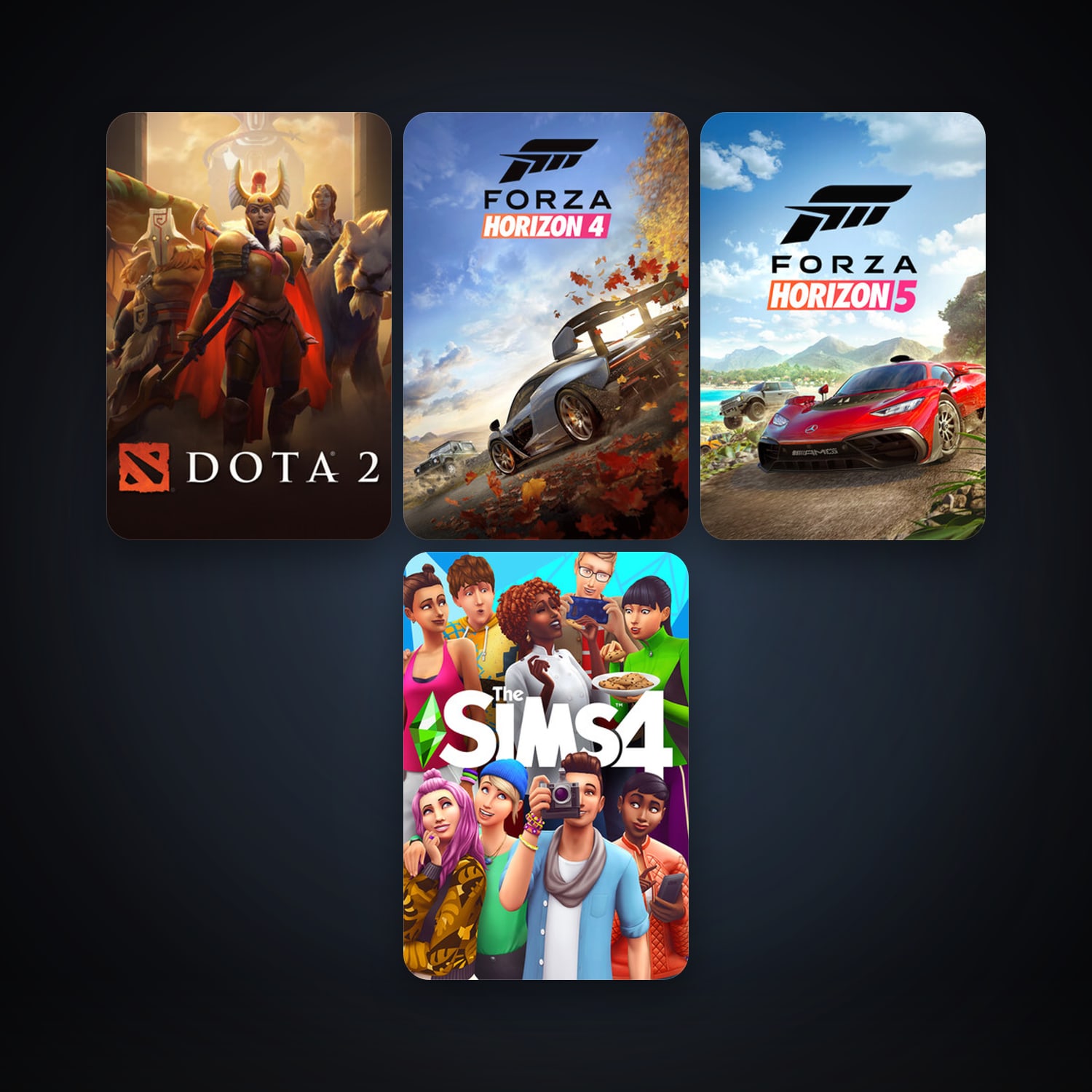 Dota 2 + The Sims 4, 8 games, clean — HabibiAccounts