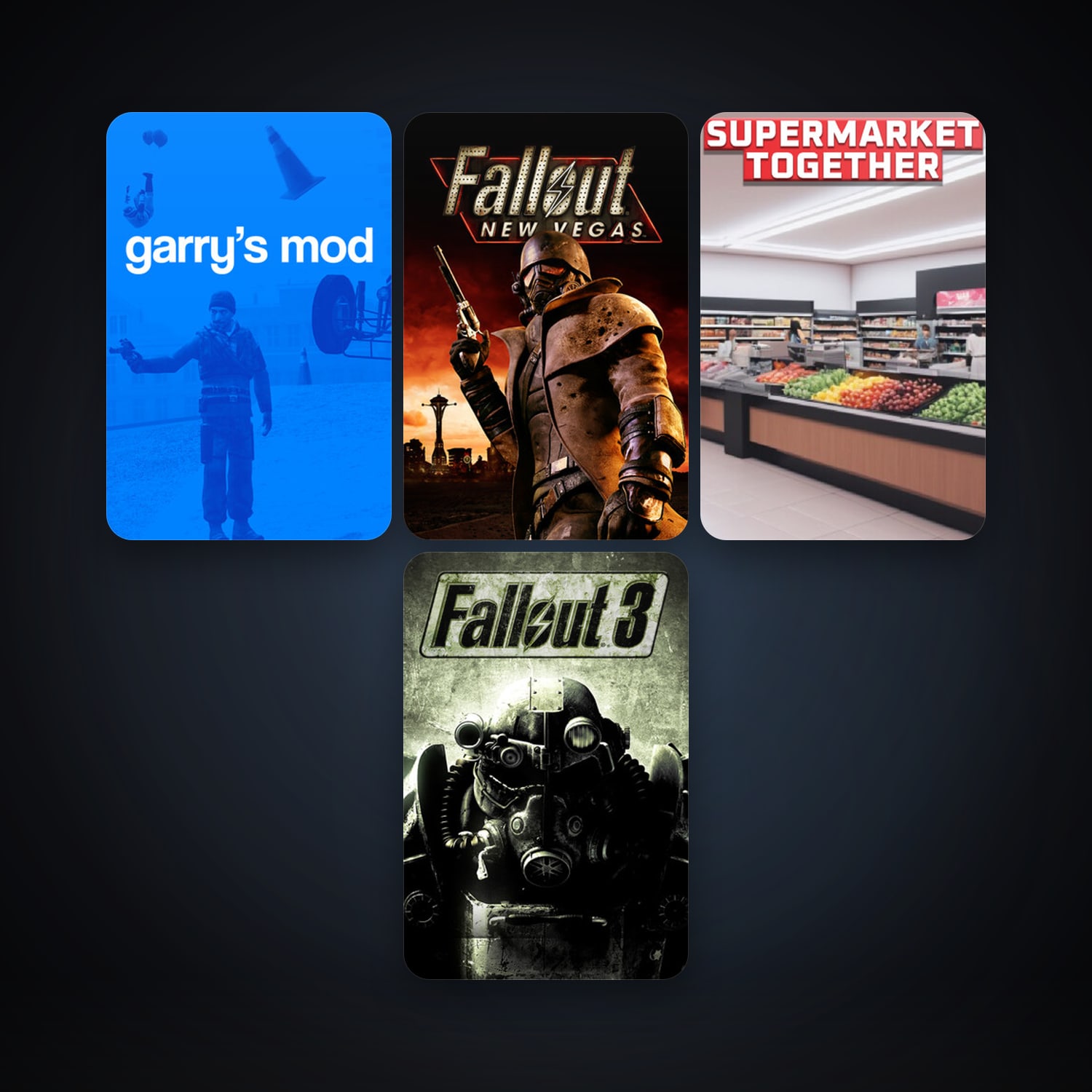 Garry's Mod + Fallout 3, 9 games, clean — HabibiAccounts