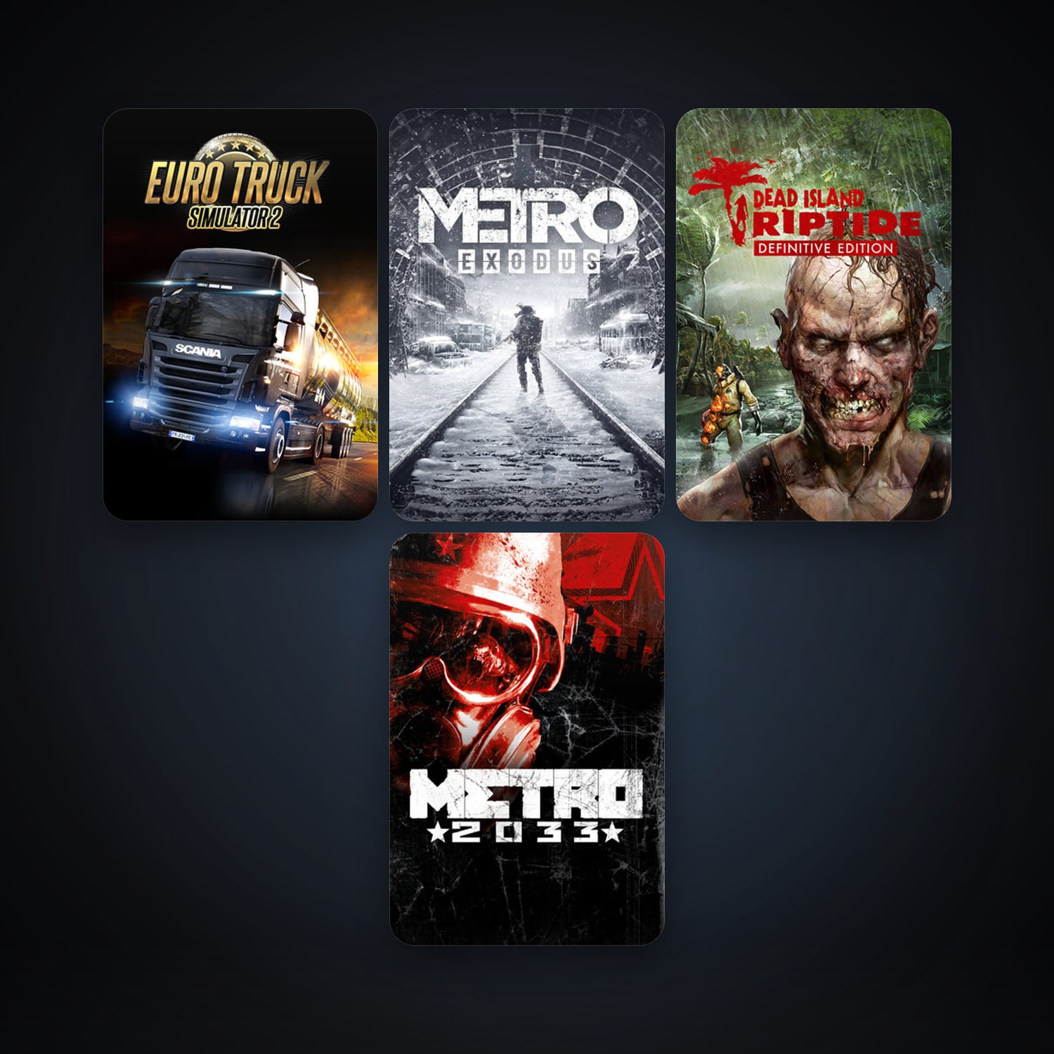 Metro 2033 + Metro: Last Light, 6 games, clean — HabibiAccounts
