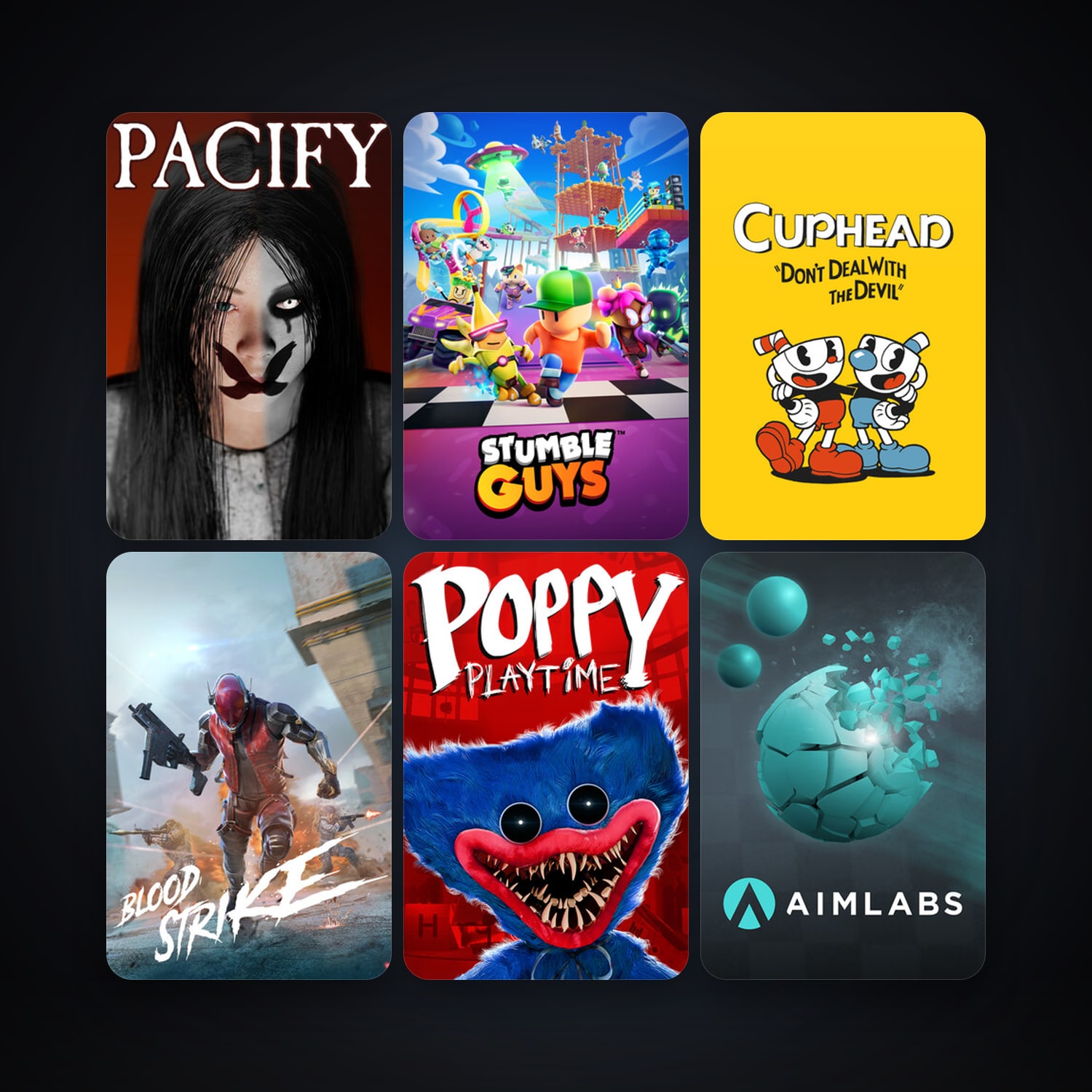 Cuphead + Aimlabs, 15 games, clean — HabibiAccounts