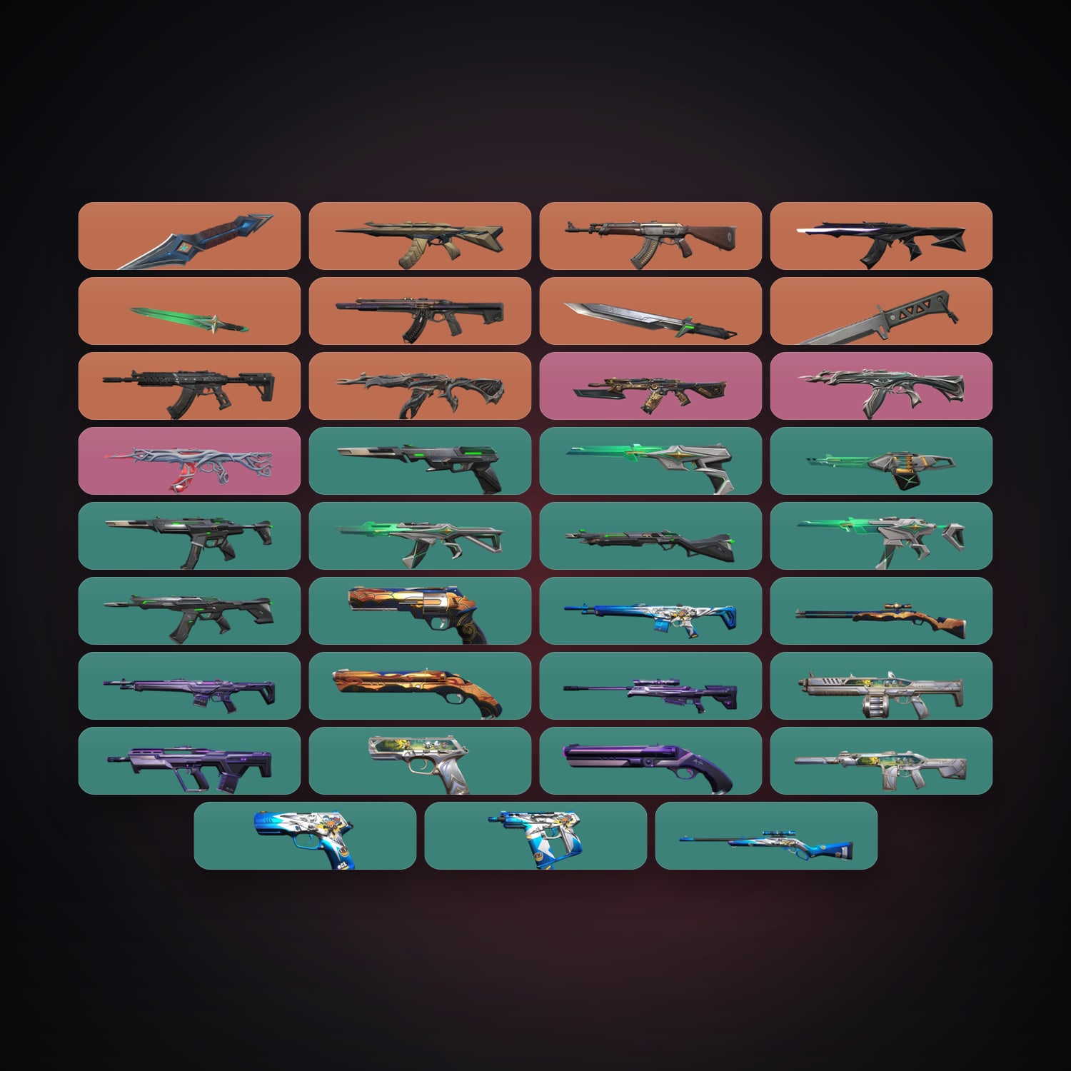 NA Gold 3 locker — 4 knives, 36 skins, lvl 94 — HabibiAccounts