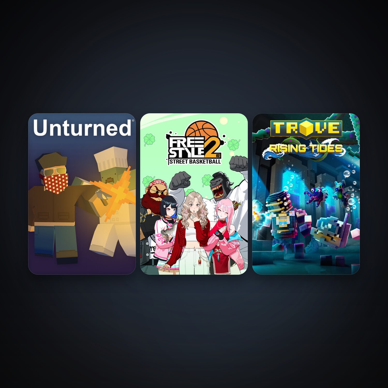 Trove + Unturned, 5 games, clean — HabibiAccounts
