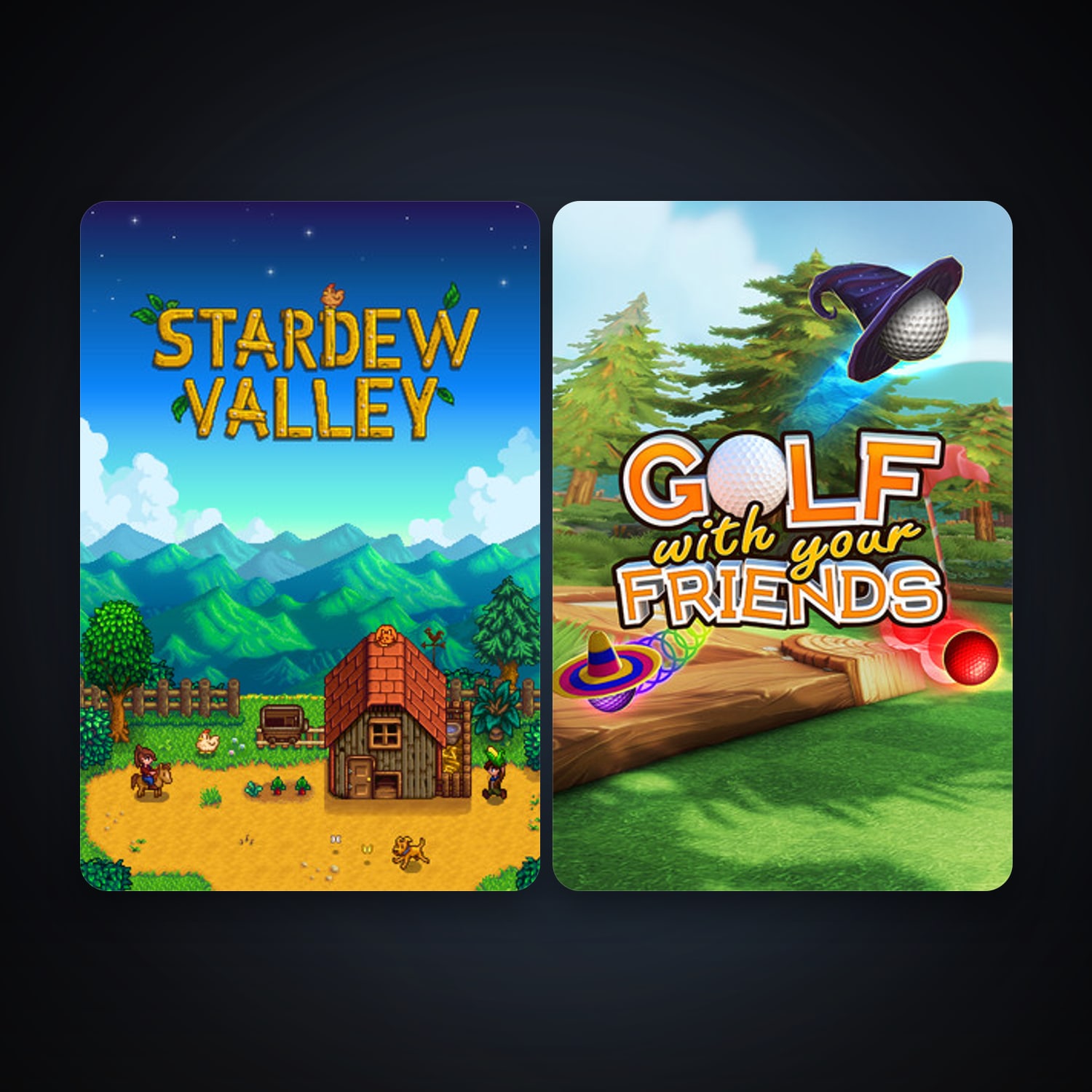 Stardew Valley + Golf With Your Friends, 2 games, clean — HabibiAccounts