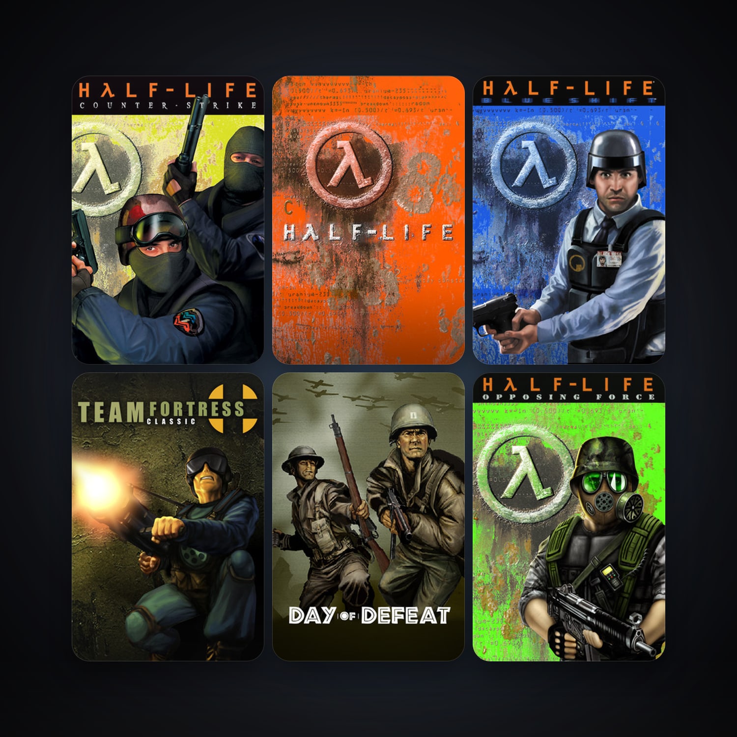 Counter-Strike + Team Fortress Classic, 11 games, Steam 11, clean — HabibiAccounts