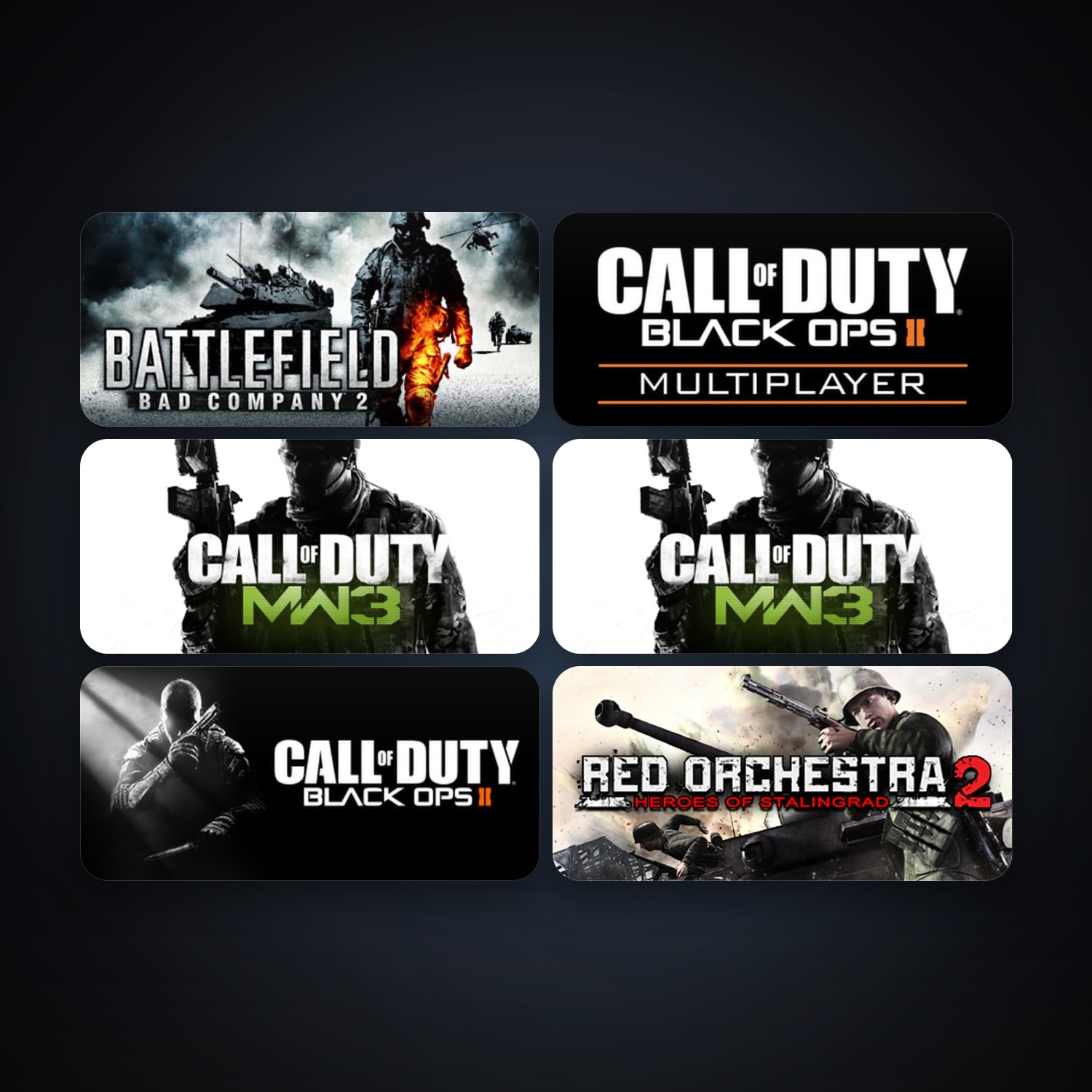 Battlefield: Bad Company 2 + Red Orchestra 2: Heroes of Stalingrad with Rising Storm, 13 games, clean — HabibiAccounts