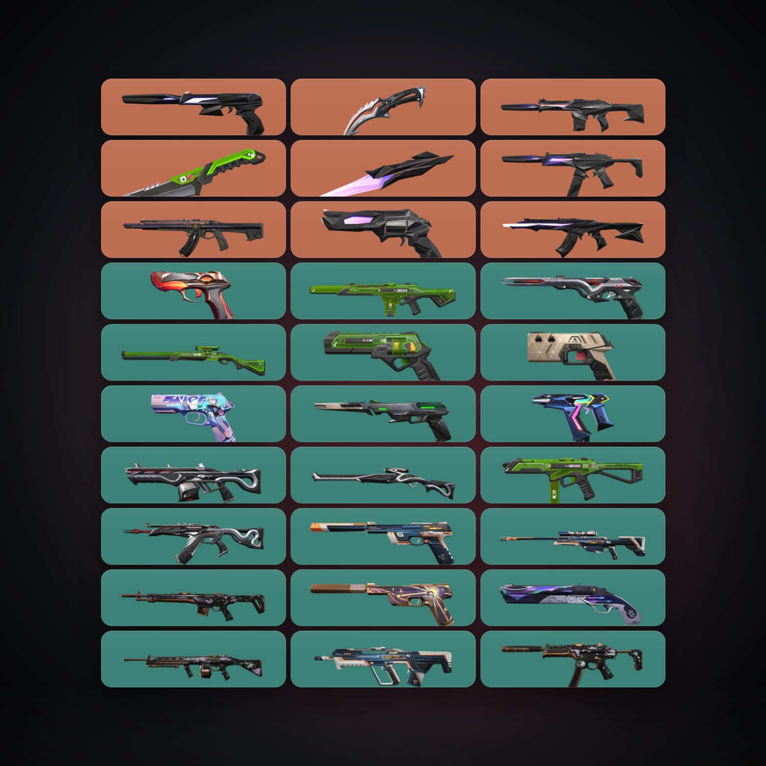 AP Plat 1 locker — 3 knives, 43 skins, lvl 197 — HabibiAccounts