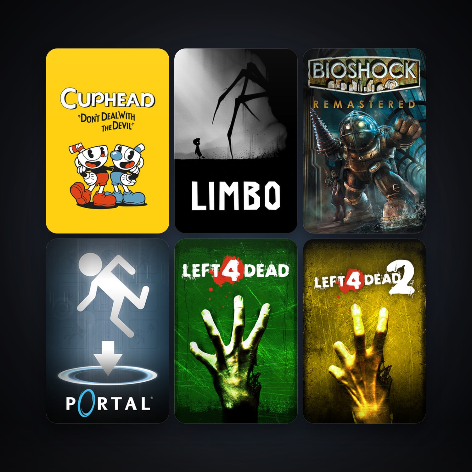 Portal + Left 4 Dead, 18 games, clean — HabibiAccounts