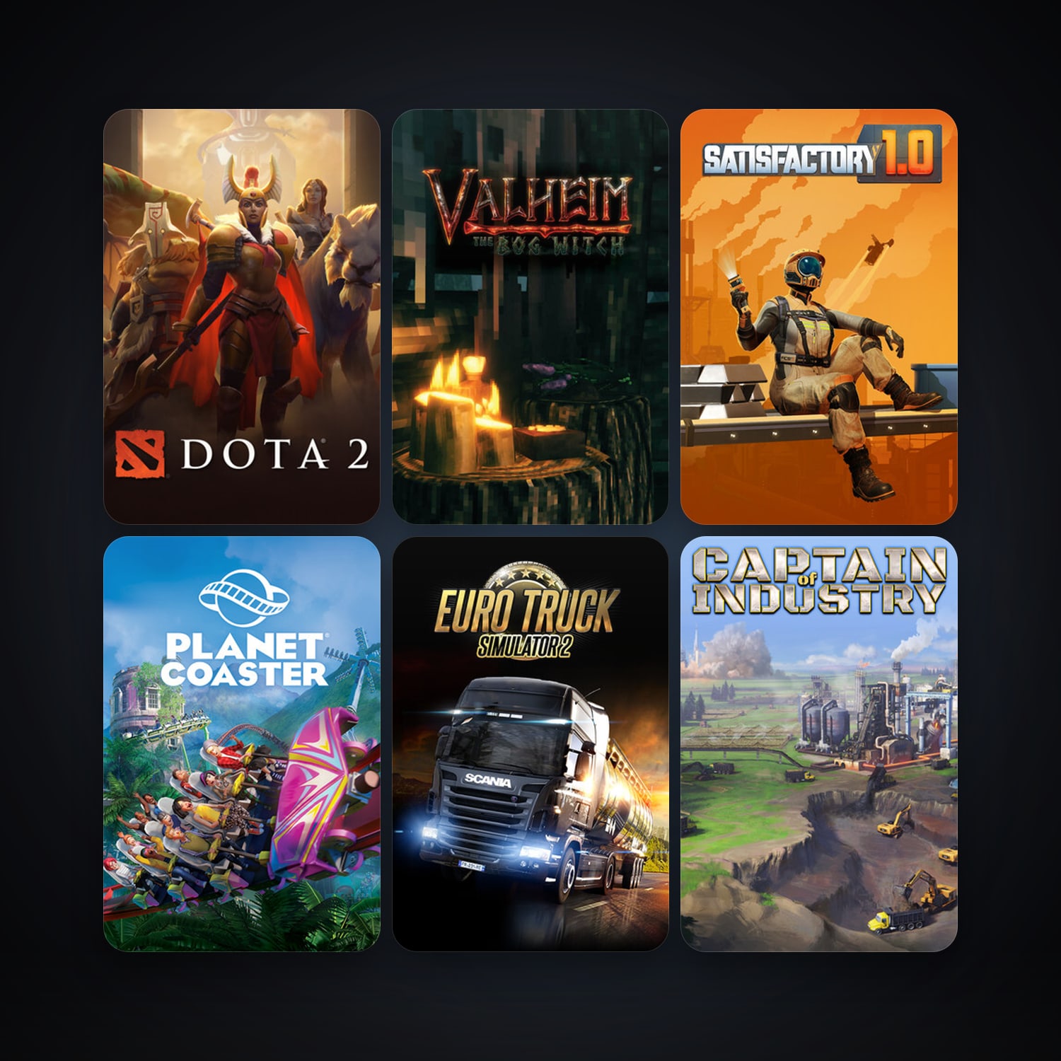 Dota 2 + Euro Truck Simulator 2, 18 games, clean — HabibiAccounts