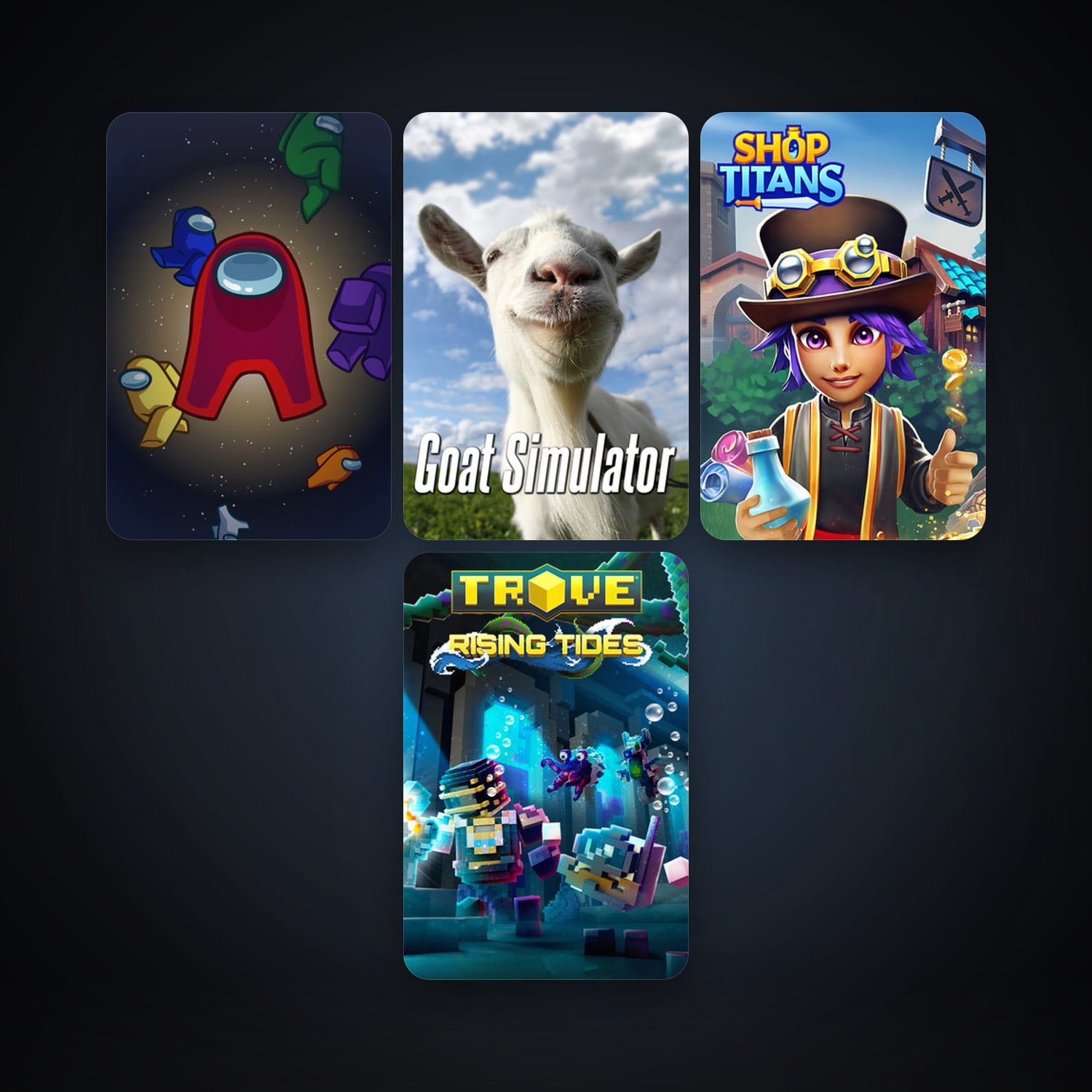 Goat Simulator + Trove, 5 games, clean — HabibiAccounts