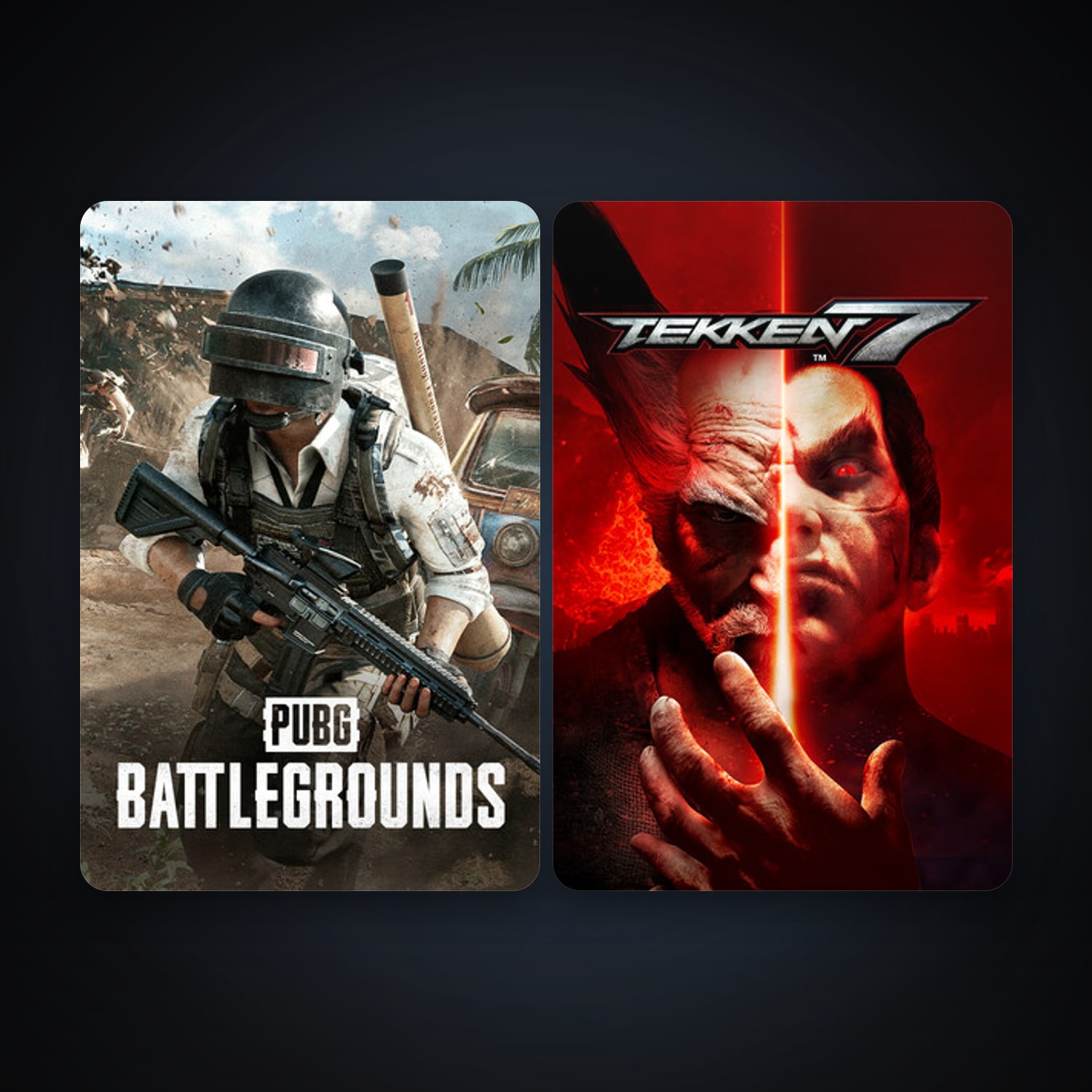 TEKKEN 7 + PUBG: BATTLEGROUNDS, 2 games, clean — HabibiAccounts
