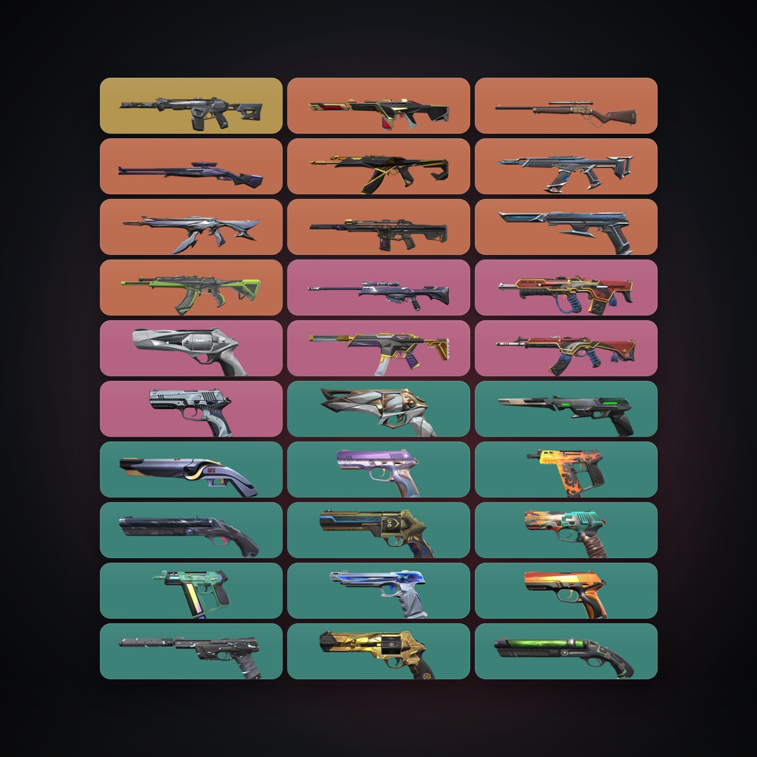 AP Plat 1 locker — 32 skins, lvl 288 — HabibiAccounts