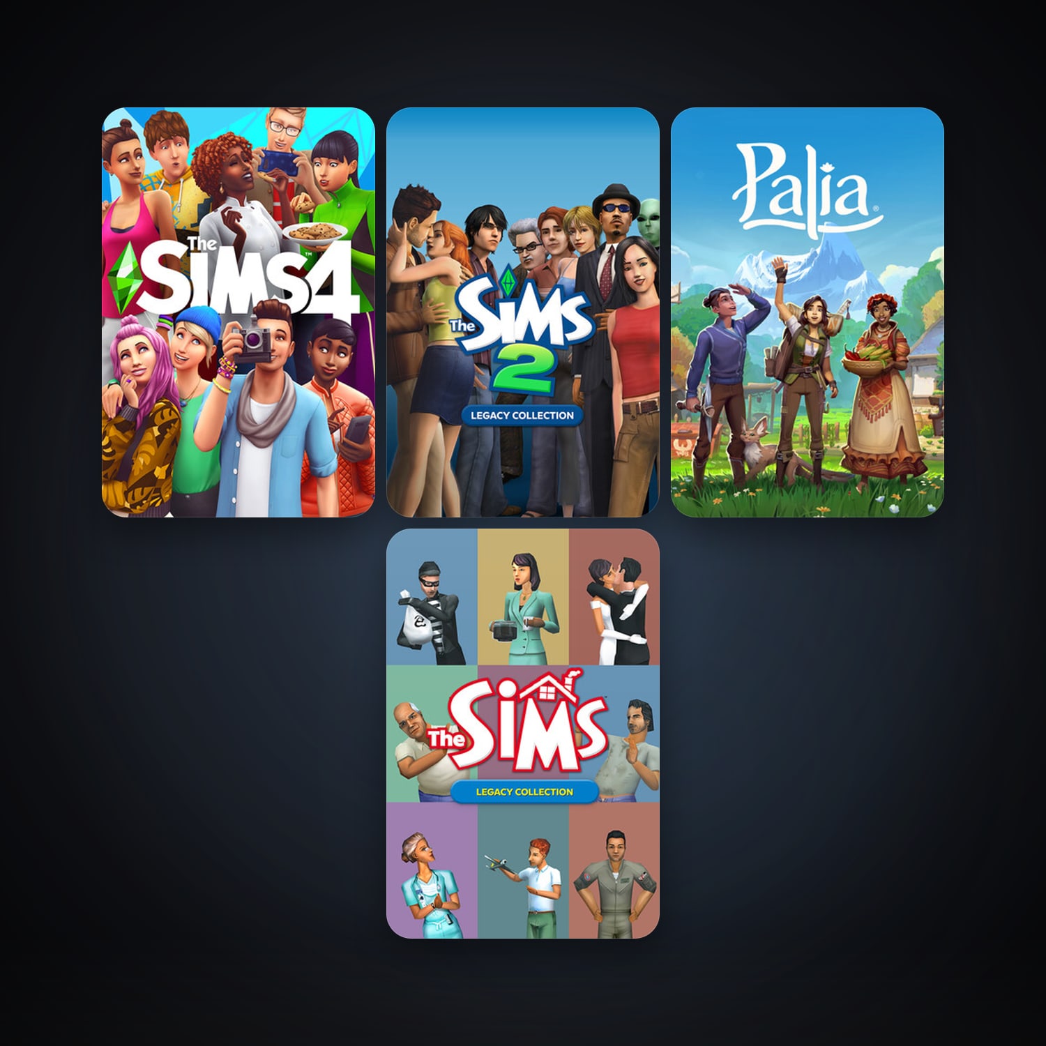 The Sims 4 + Palia, 4 games, clean — HabibiAccounts