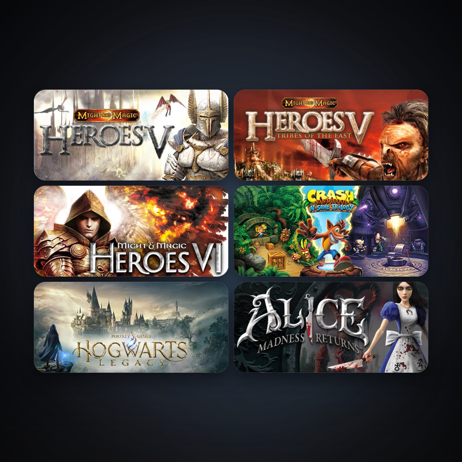 Heroes of Might & Magic V + Heroes of Might & Magic V: Tribes of the East, 40 games, clean — HabibiAccounts