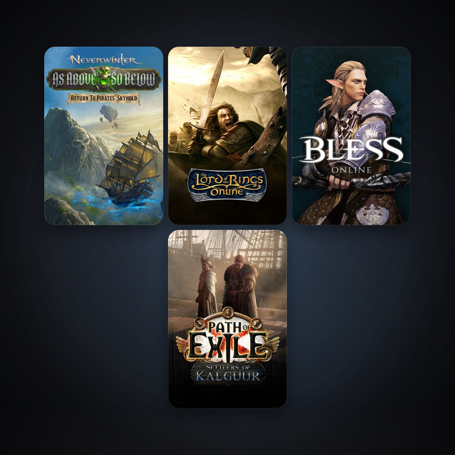 Neverwinter + The Lord of the Rings Online, 20 games, clean — HabibiAccounts