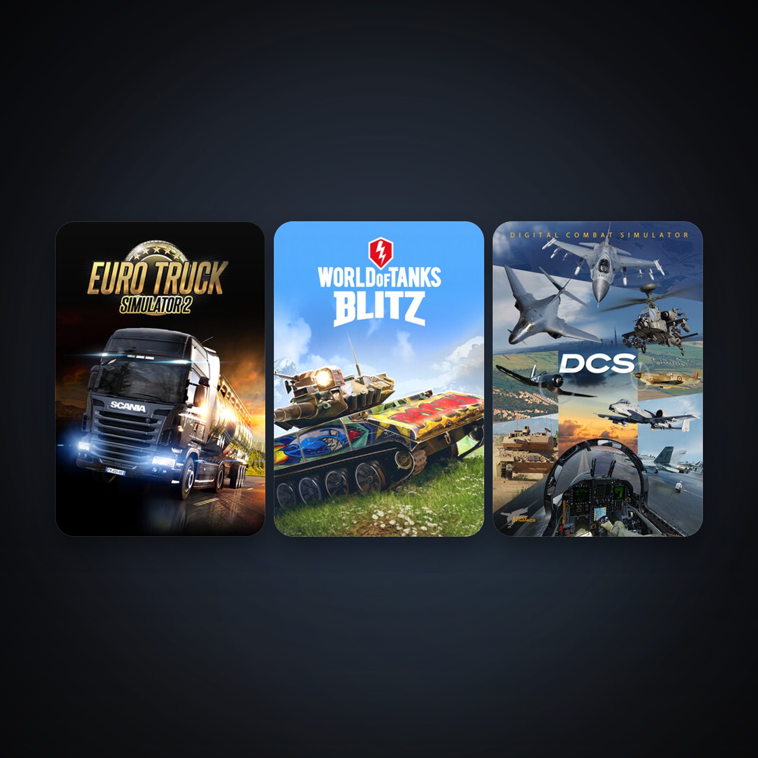 DCS World Steam Edition + Euro Truck Simulator 2, 26 games, clean — HabibiAccounts
