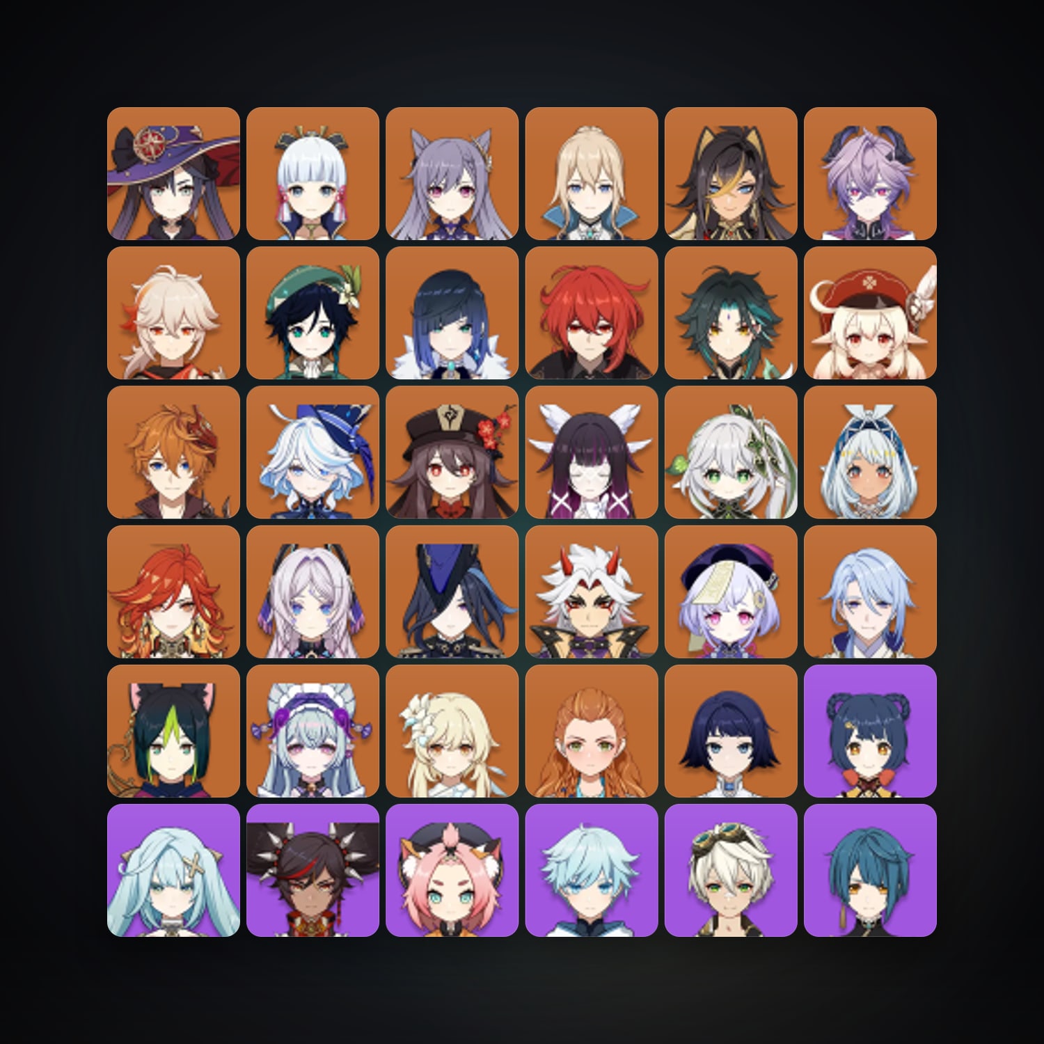 جينشن إمباكت | AR 60 | 74 شخصية | 26× 5★ — HabibiAccounts