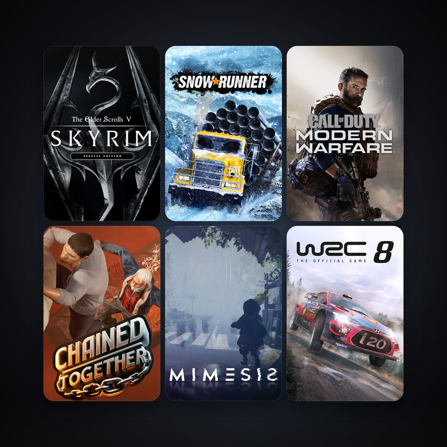 The Elder Scrolls V: Skyrim Special Edition + WRC 8 FIA World Rally Championship, 10 games, Steam 12, clean — HabibiAccounts