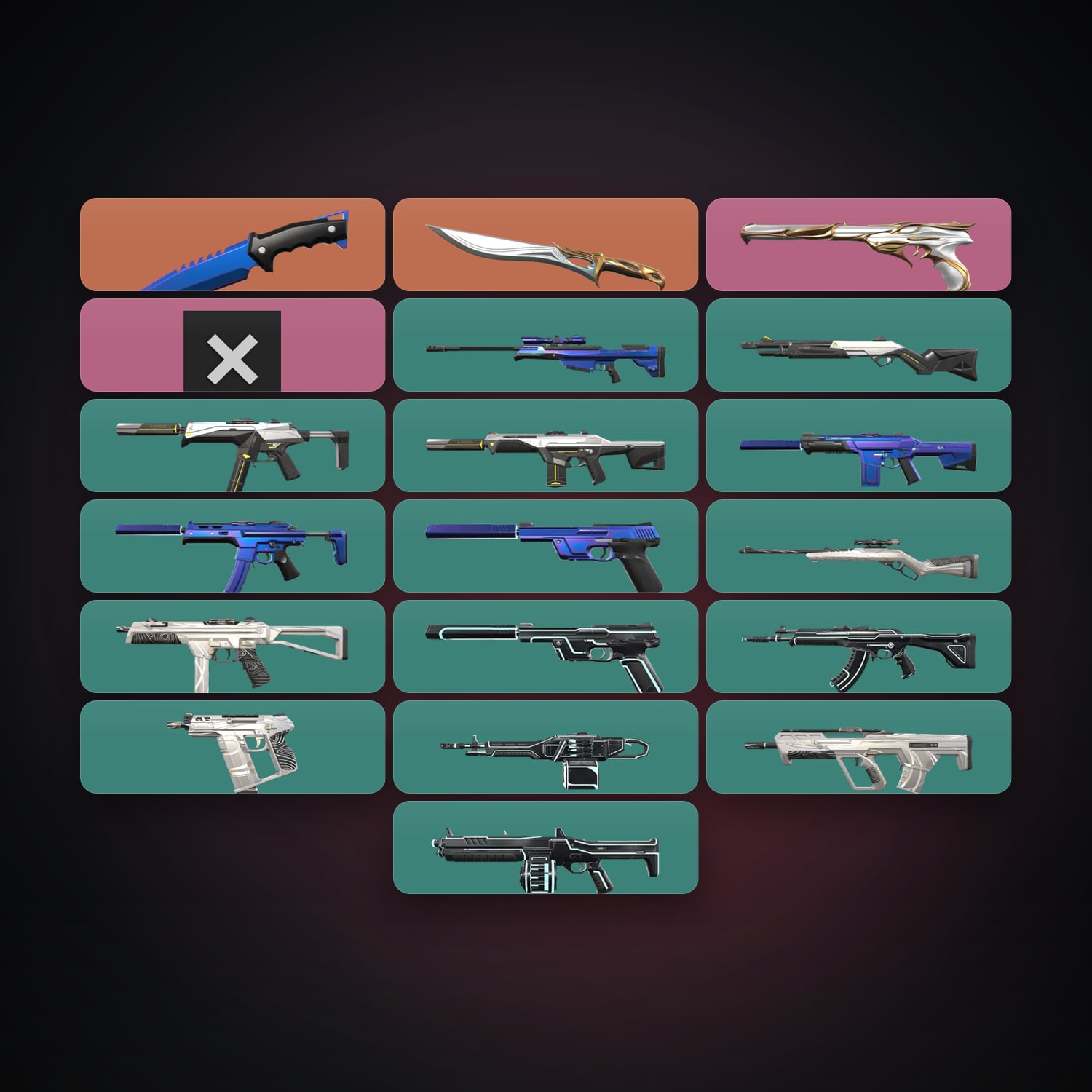 EU Silver 3 locker — 2 knives, 19 skins, lvl 14 — HabibiAccounts