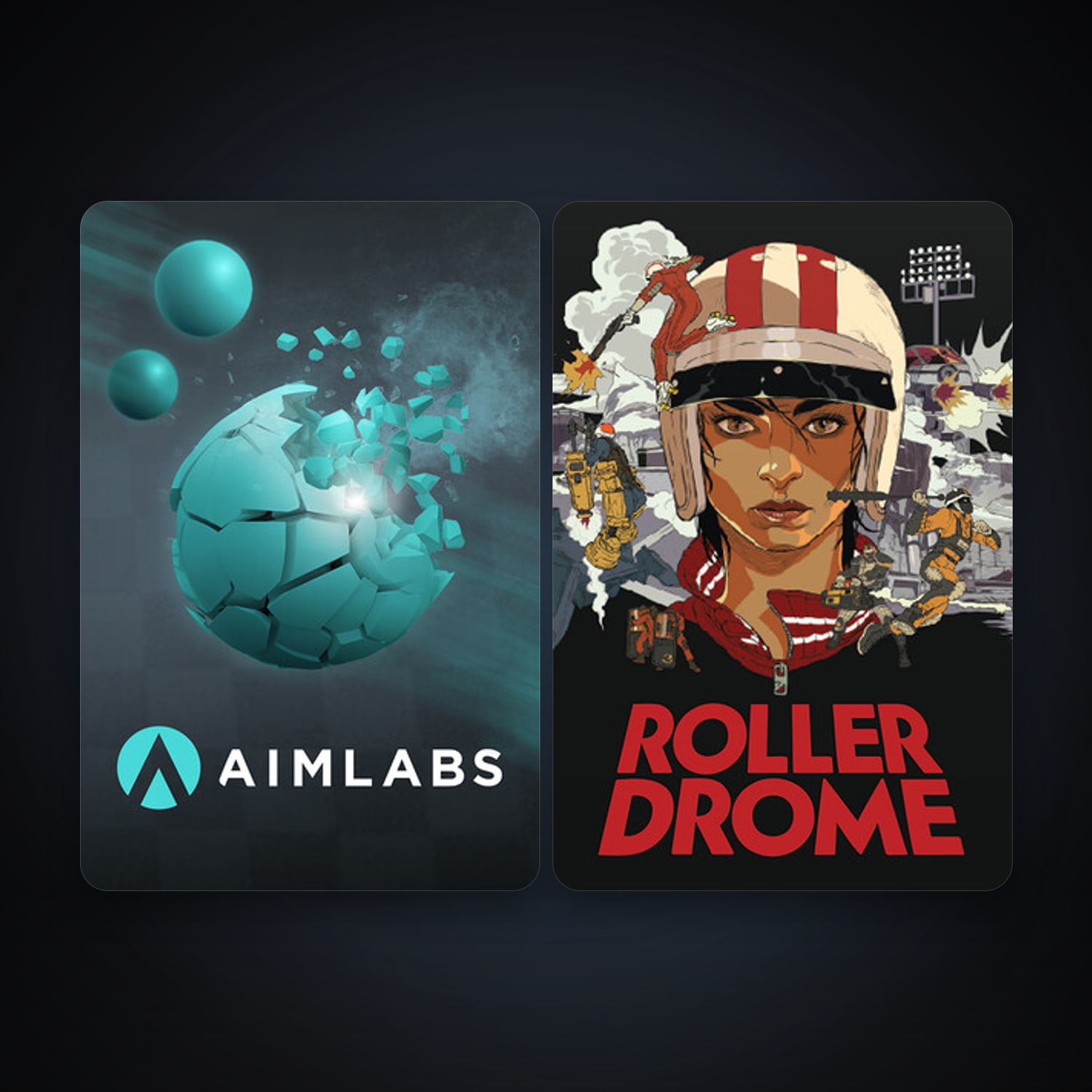 Aimlabs + Rollerdrome, 3 games, clean — HabibiAccounts