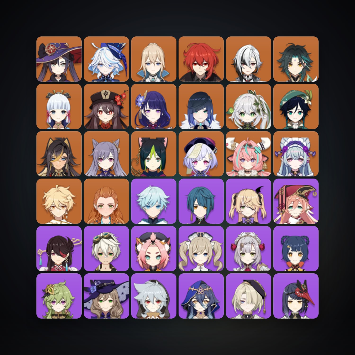 Genshin Impact | AR 58 | 60 Chars | 18× 5★ — Genshin / miHoYo Account · 263023905 — HabibiAccounts