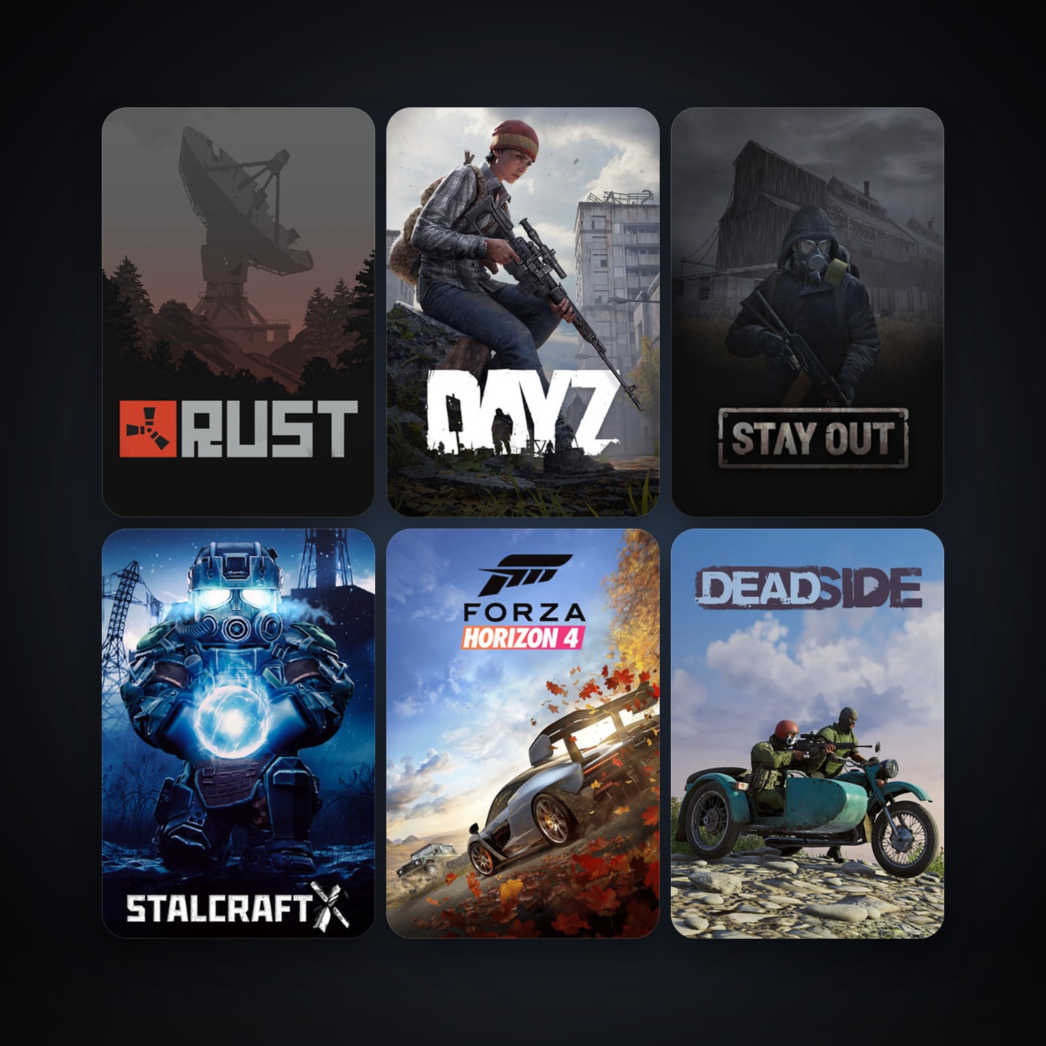 DayZ + Rust, 40 games, clean — HabibiAccounts