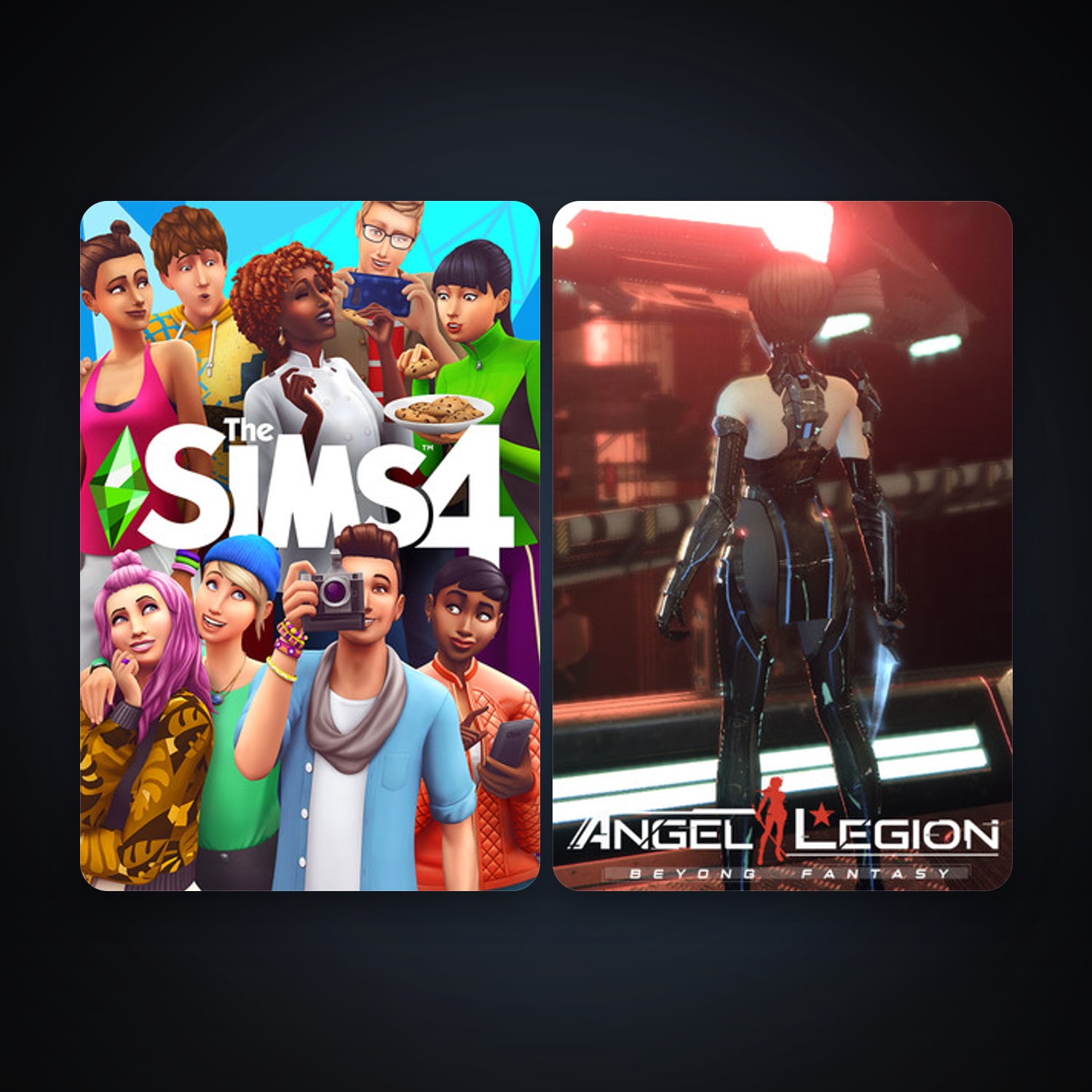 Steam account: The Sims 4 + Angel Legion, 4 games, clean — HabibiAccounts