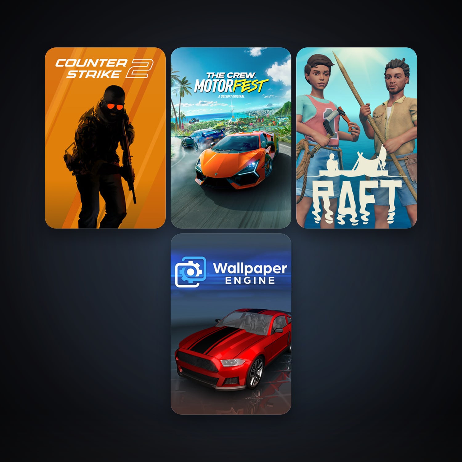 CS2 Prime + Wallpaper Engine, 4 games, clean — HabibiAccounts