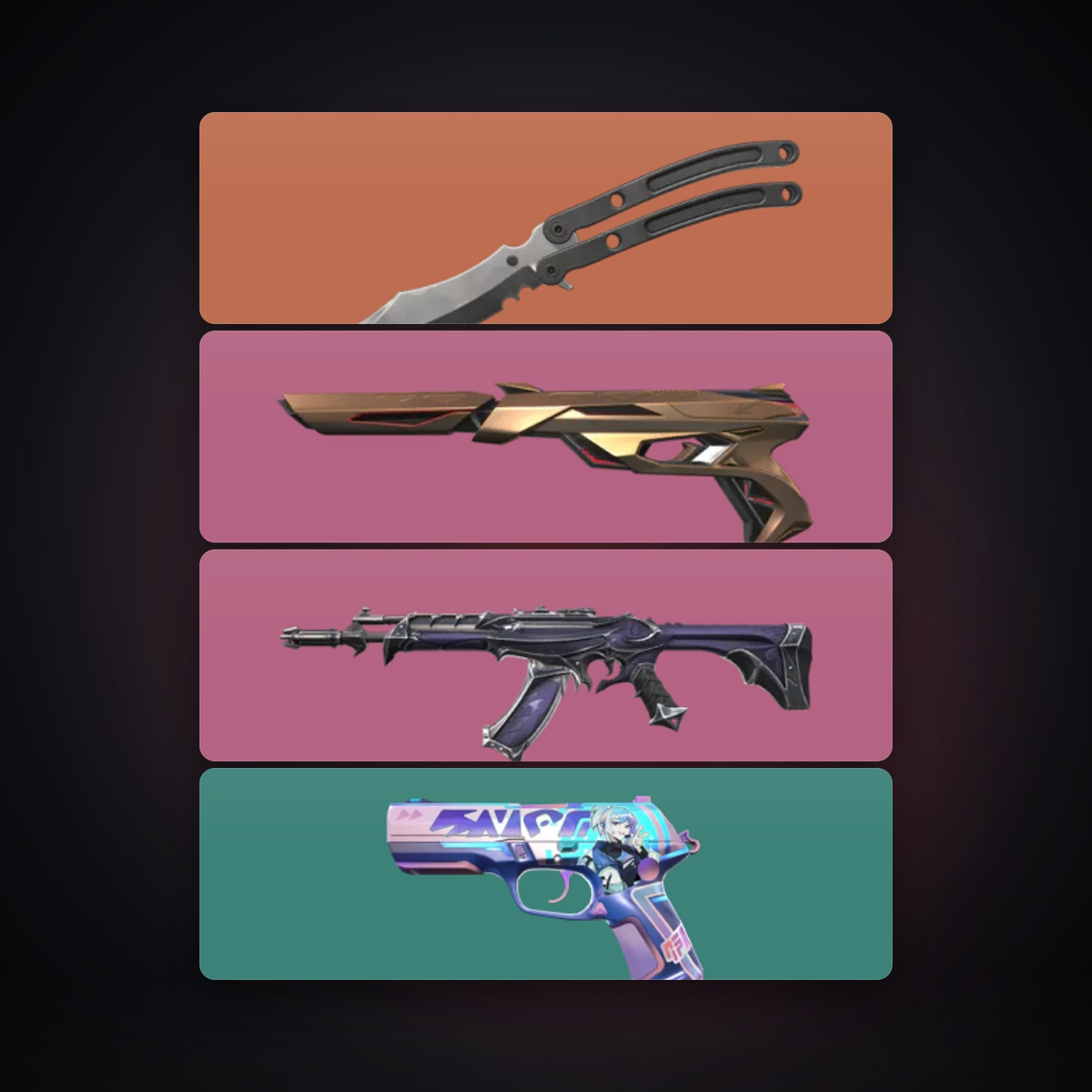 EU Silver 2 locker — 1 knives, 5 skins, lvl 56 — HabibiAccounts