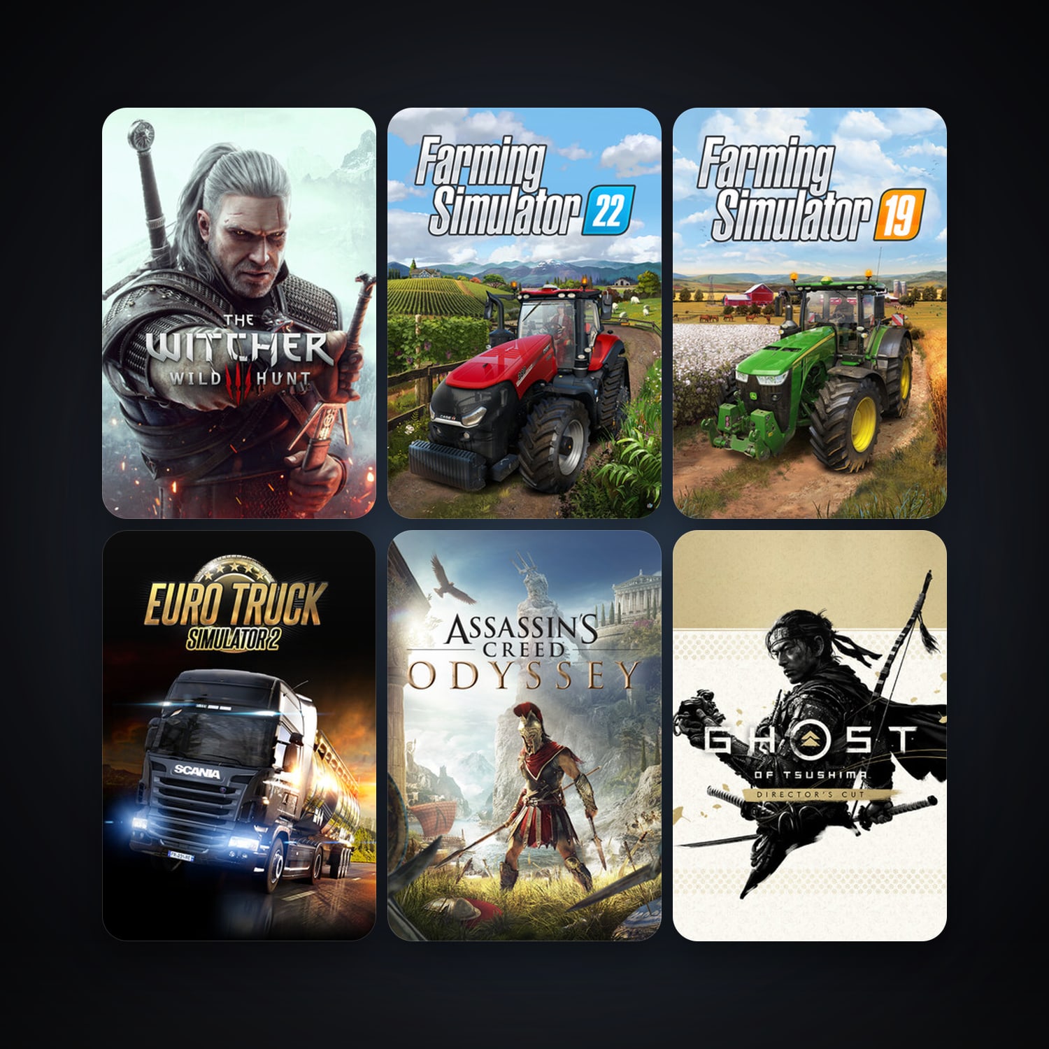 Euro Truck Simulator 2 + The Witcher 3: Wild Hunt, 41 games, clean — HabibiAccounts